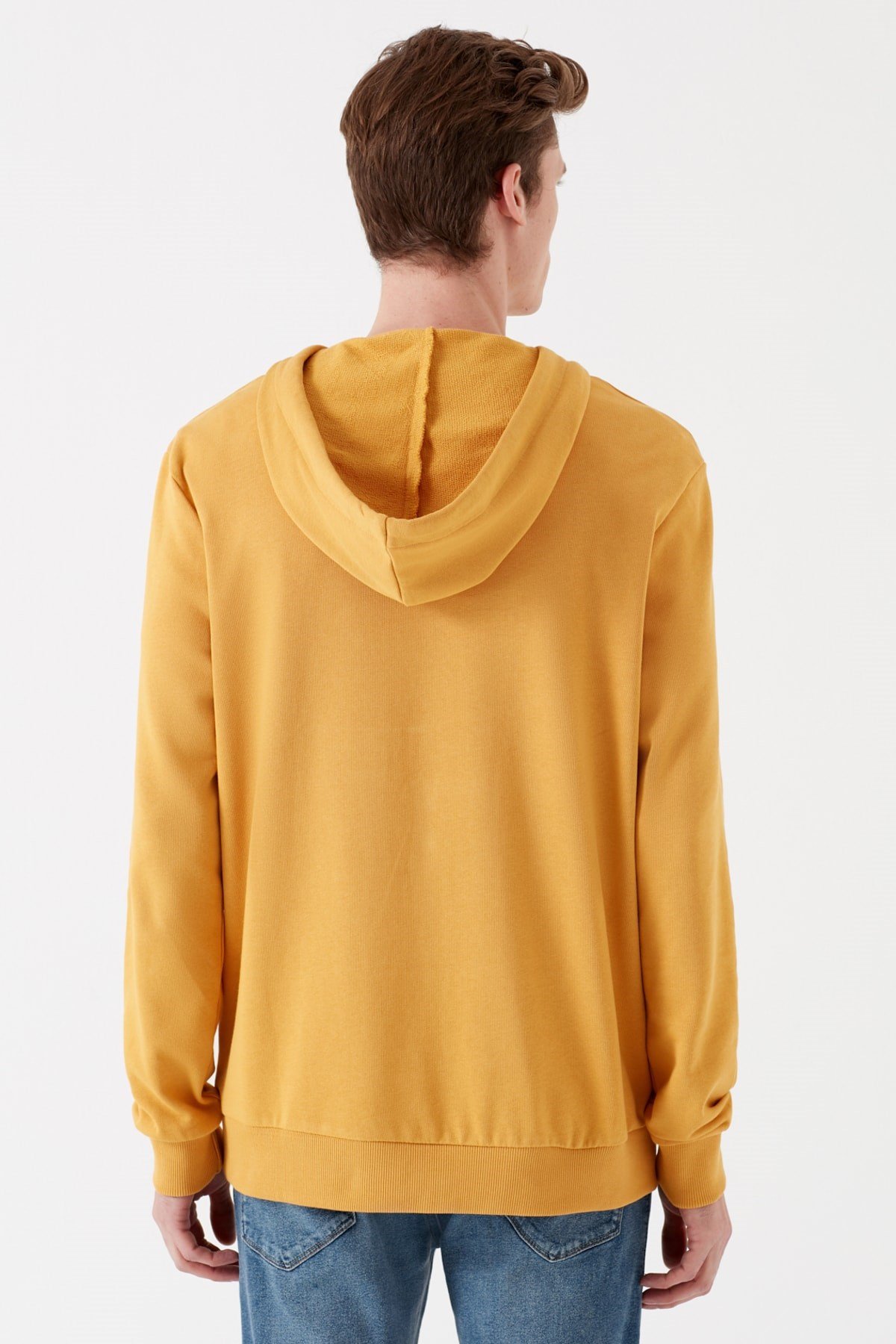 065606-30719NEBIMV3NEBIMV3|065606-30719|STDMAVİ LOGO KAPİŞONLU SWEATSHIRT hardal ERKEK SWEATSHIRT-STD