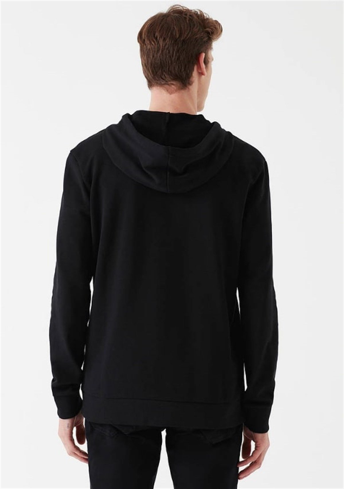 065169-900MAVİ MAVİ BASKILI SWEATSHIRT siyah ERKEK SWEATSHIRT 065169-900