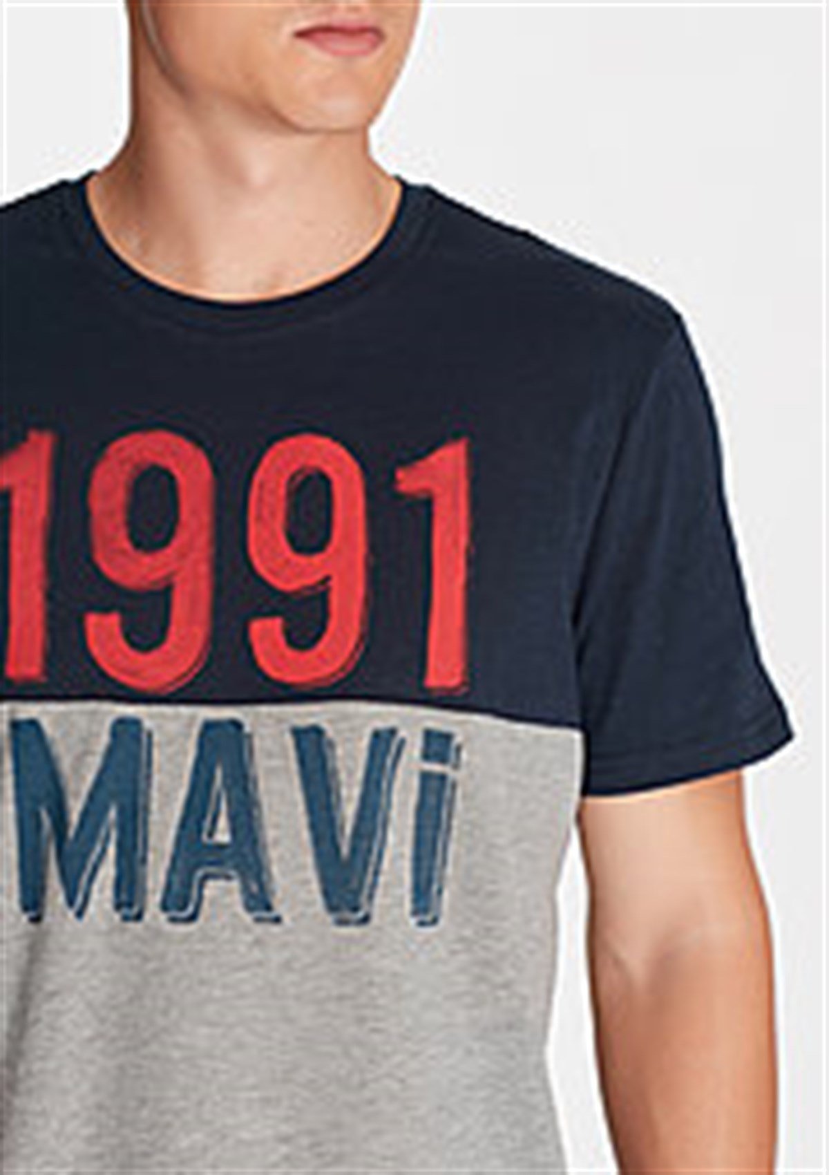 065651-28417MAVİ MAVİ BASKILI TİŞÖRT gece lacivert