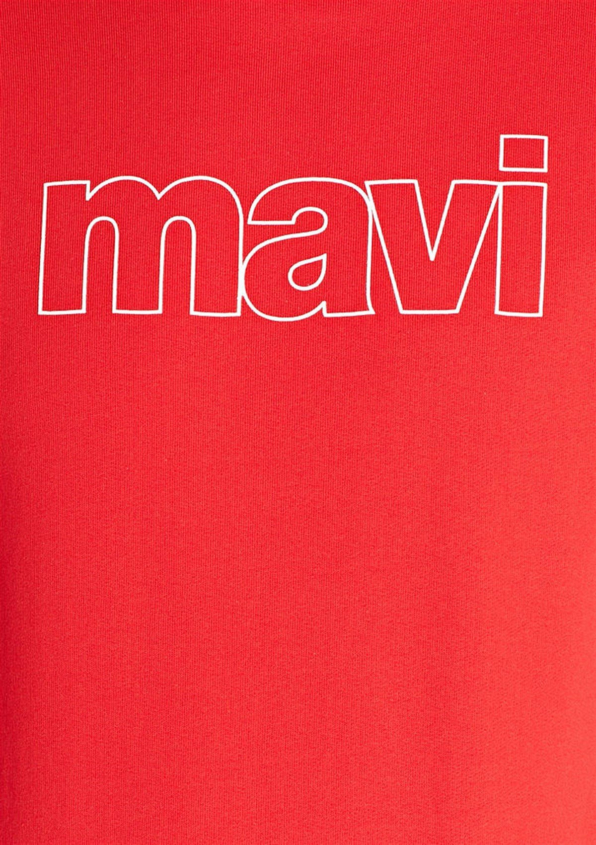 065606-27120Mavi Mavi Logo Kapişonlu Sweatshirt Canlı Kırmızı
