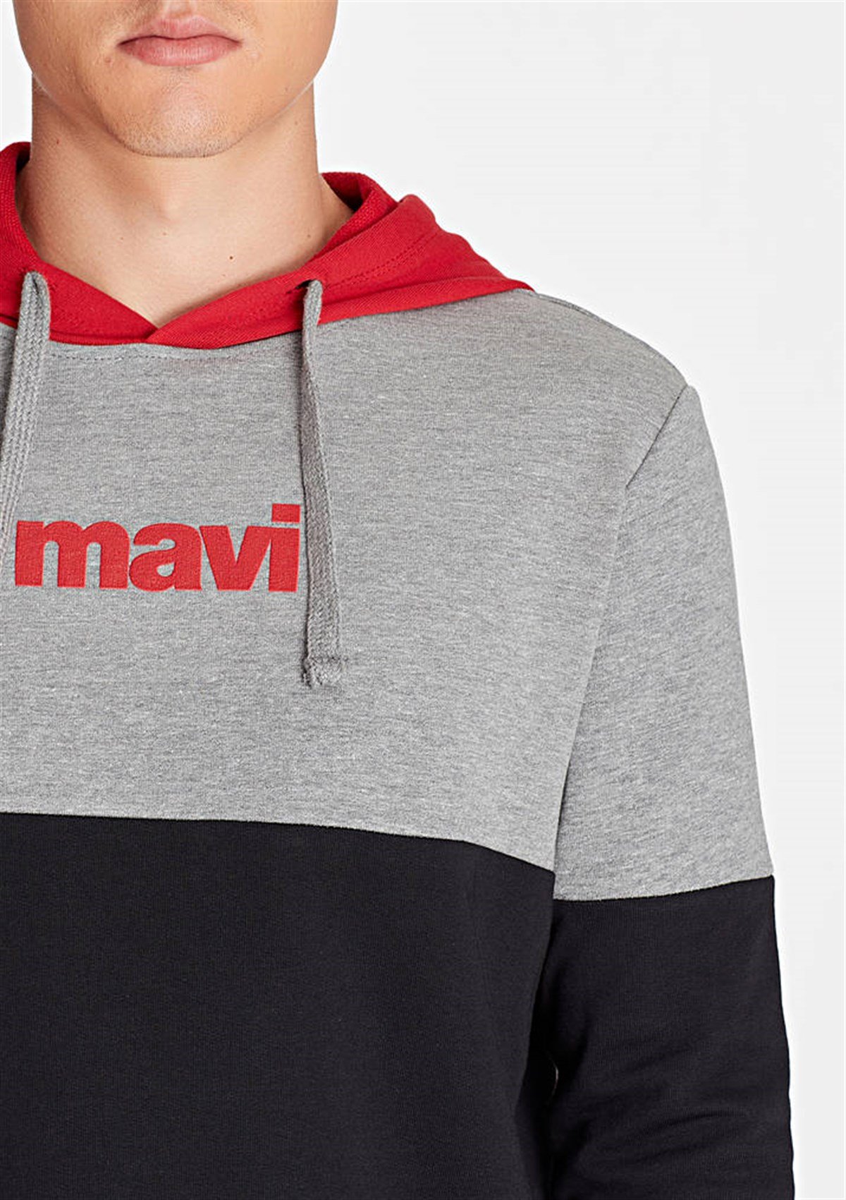 065647-28386NEBIMV3NEBIMV3|065647-28386|STDMAVİ MAVİ LOGO SWEATSHIRT gri melanj-STD