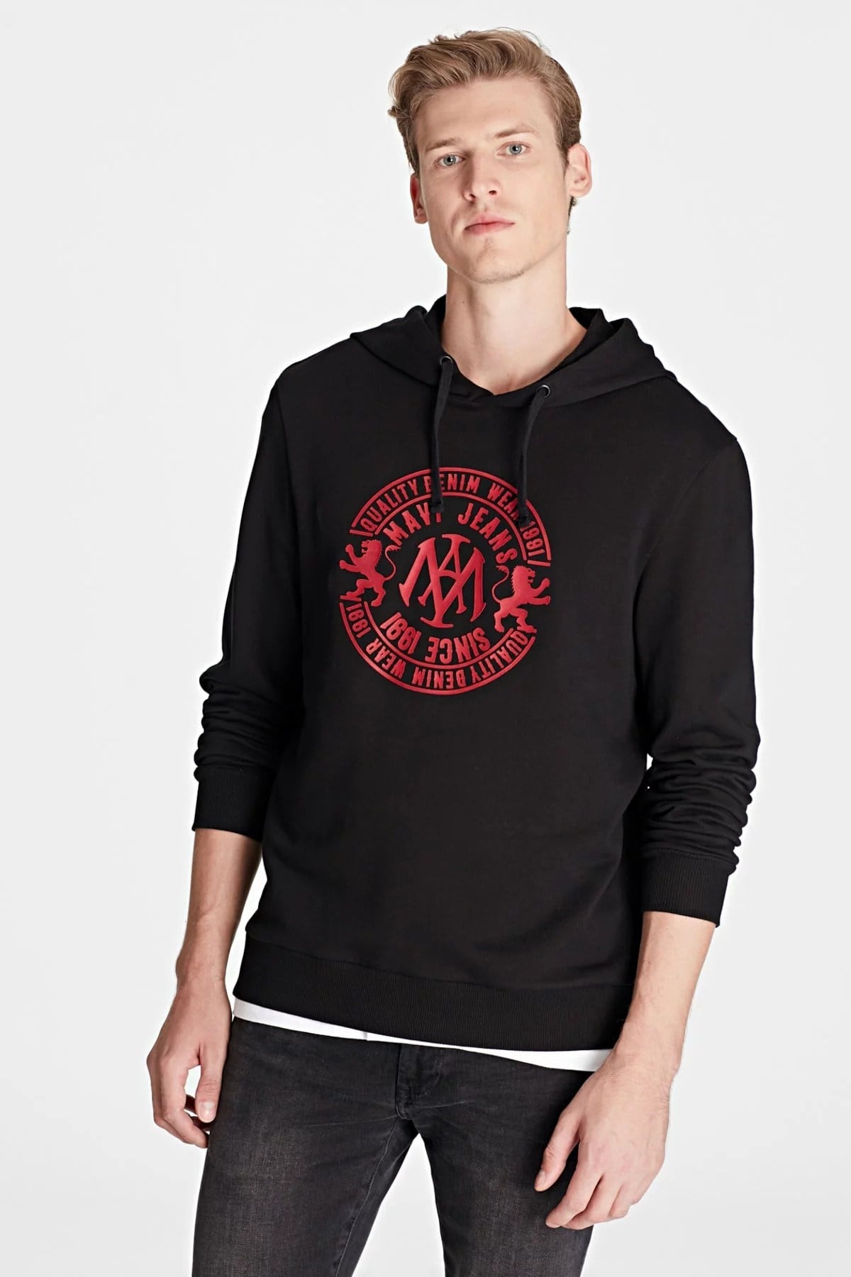 065784-900Mavi Mavi Logo Sweatshirt Siyah