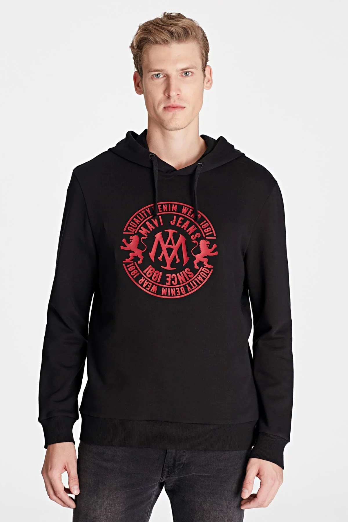 065784-900Mavi Mavi Logo Sweatshirt Siyah