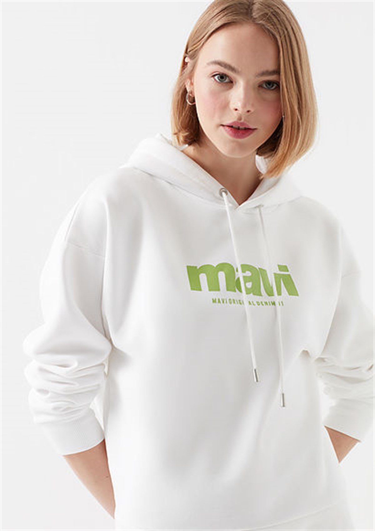 168334-620Mavi Mavi Sweatshirt Beyaz