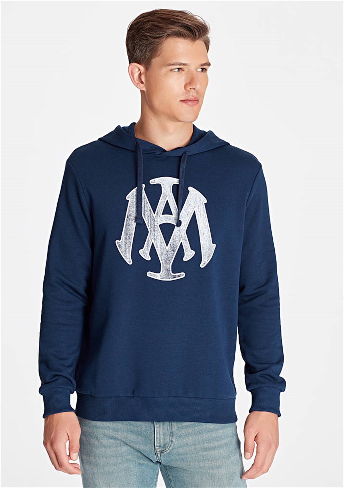 065753-29743NEBIMV3NEBIMV3|065753-29743|STDMAVİ MÜHÜR BASKILI SWEATSHIRT gece lacivert-STD