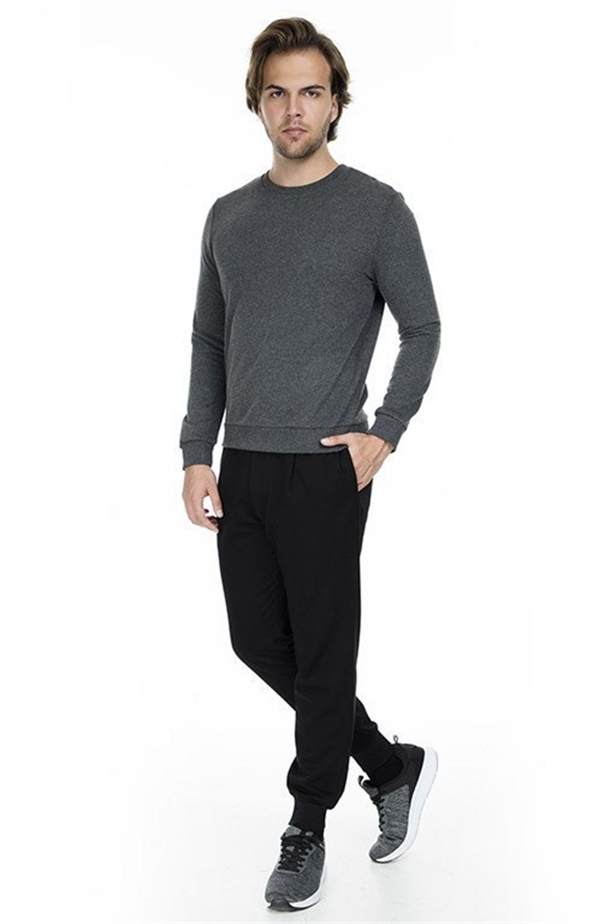 065751-29758NEBIMV3NEBIMV3|065751-29758|R000MAVİ SWEATSHIRT koyu gri melanj-STD