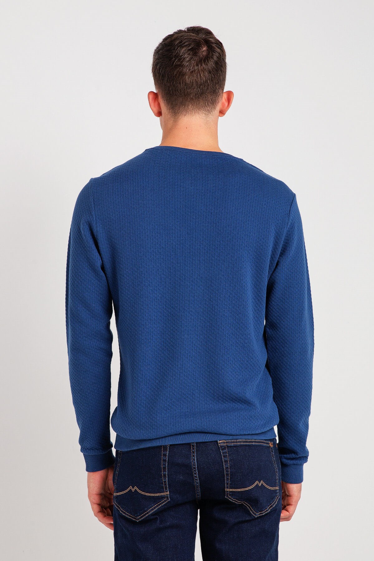 04-M00105-576NEBIMV3NEBIMV3|04-M00105-576|C62MUSTANG ERKEK KABARTMA BASKILI SWEATSHIRT-SAKS1