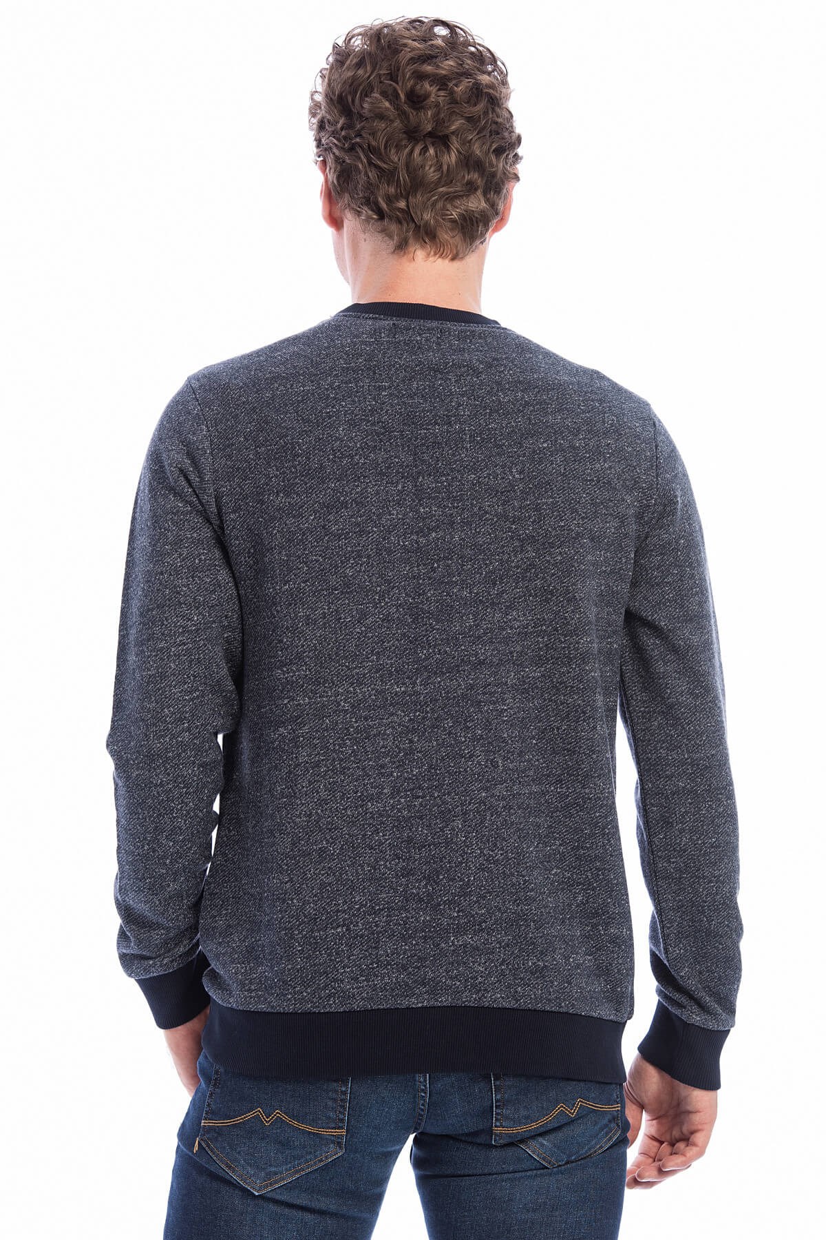 04-M00211-560NEBIMV3NEBIMV3|04-M00211-560|D59MUSTANG ERKEK SWEATSHİRT-Lacivert