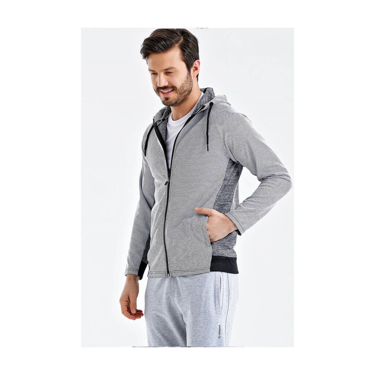 12.10.011.004.093.069Sweat Poly. Kapşonlu Grey M