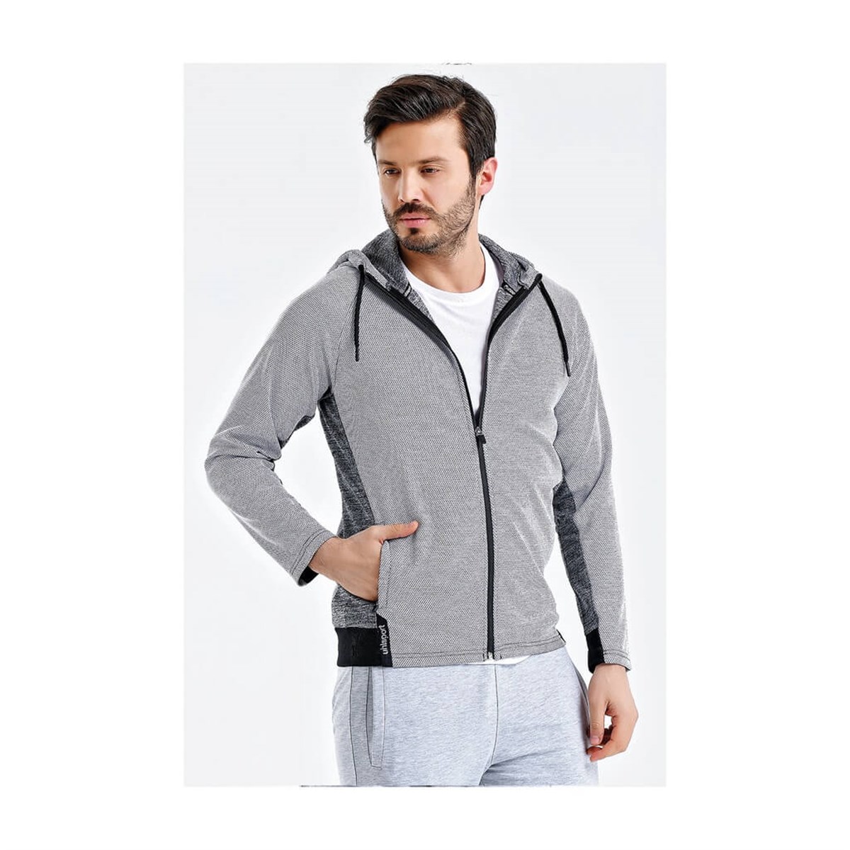 12.10.011.004.093.069Sweat Poly. Kapşonlu Grey M