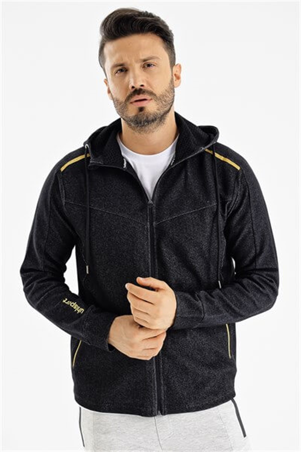 1119003Uhlsport Pamuk Kapşonlu Over M Erkek Sweatshirt