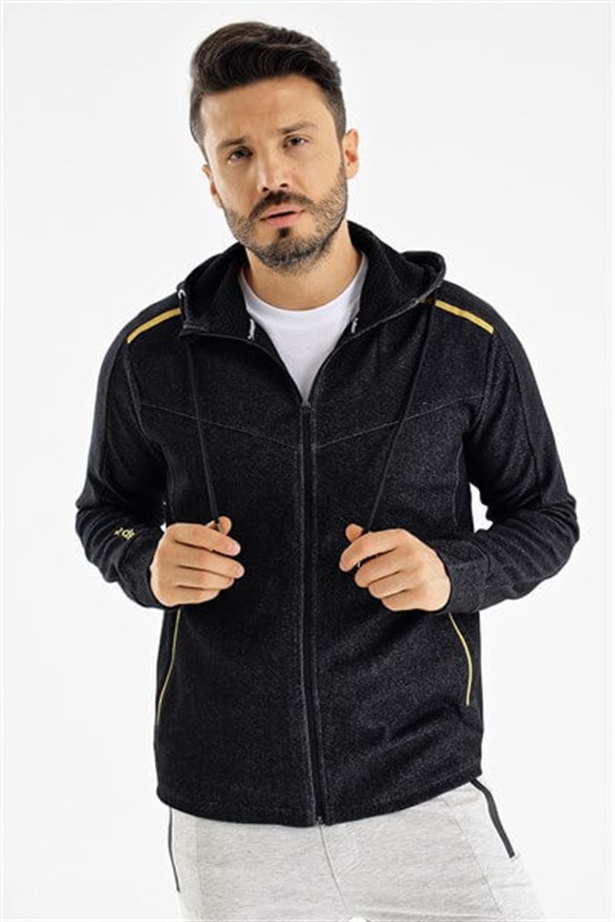 1119003Uhlsport Pamuk Kapşonlu Over M Erkek Sweatshirt
