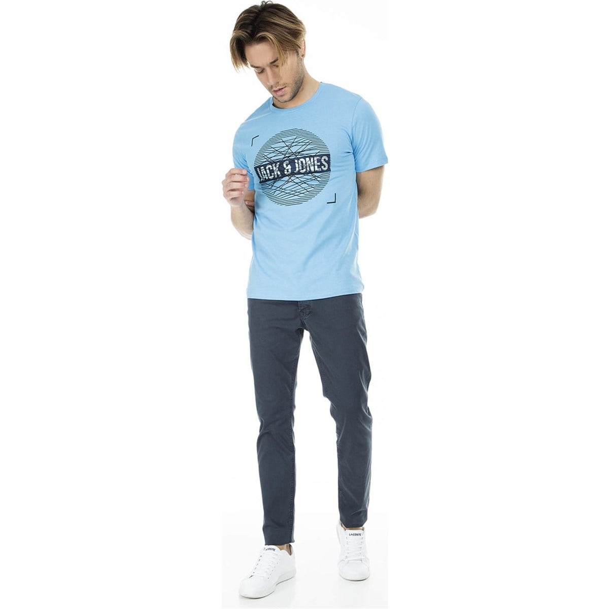 12152862NEBIMV3NEBIMV3|12152862|MAVIJACK & JONES JCOBOOST TEE SS CREW NECK ERKEK T-SHIRT-MAVI / BLUE