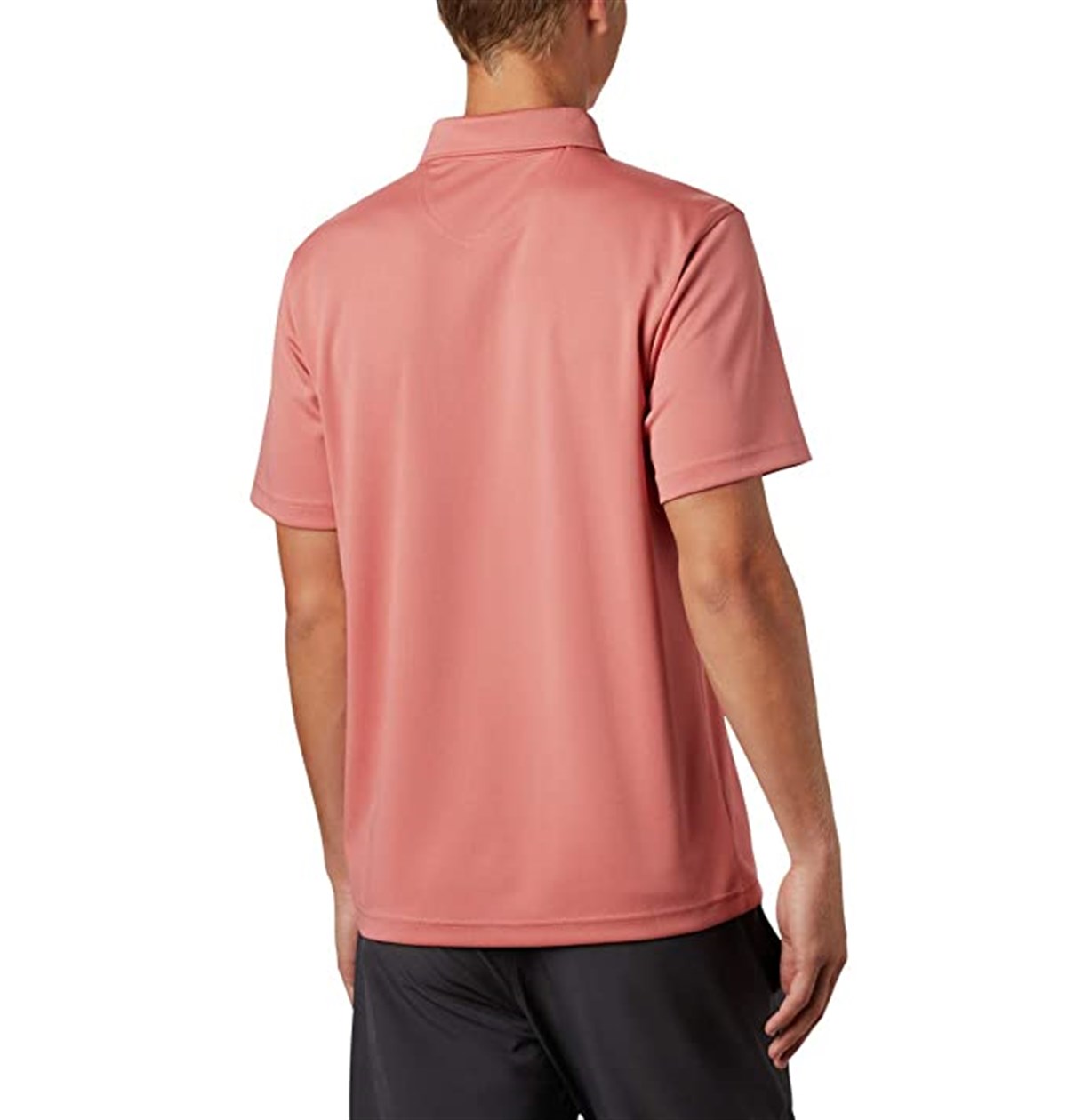 AO0306Columbia M Mist Trail SS Polo Tişört Erkek Koyu Mercan