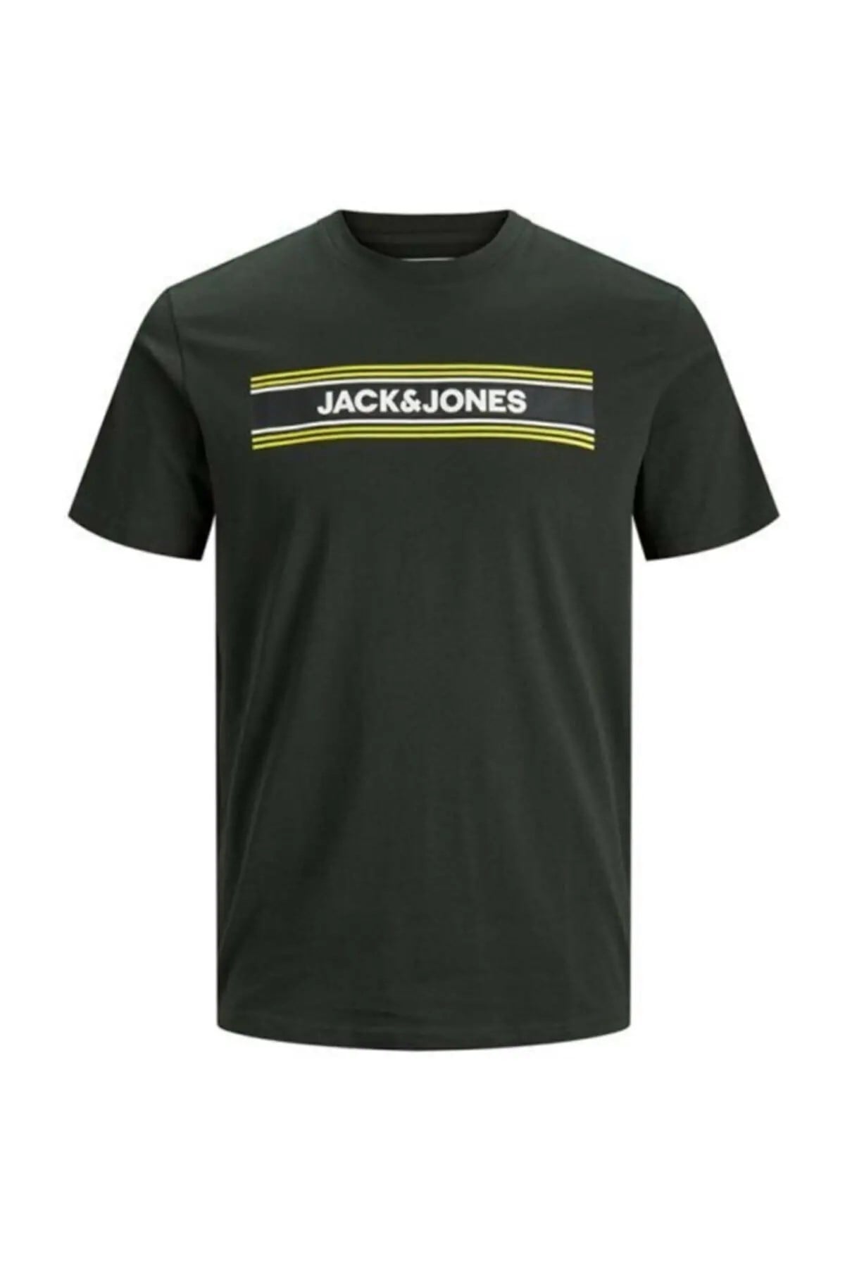 12171411Jack&Jones Jcosign Tee Ss Crew Neck Erkek T-Shirt