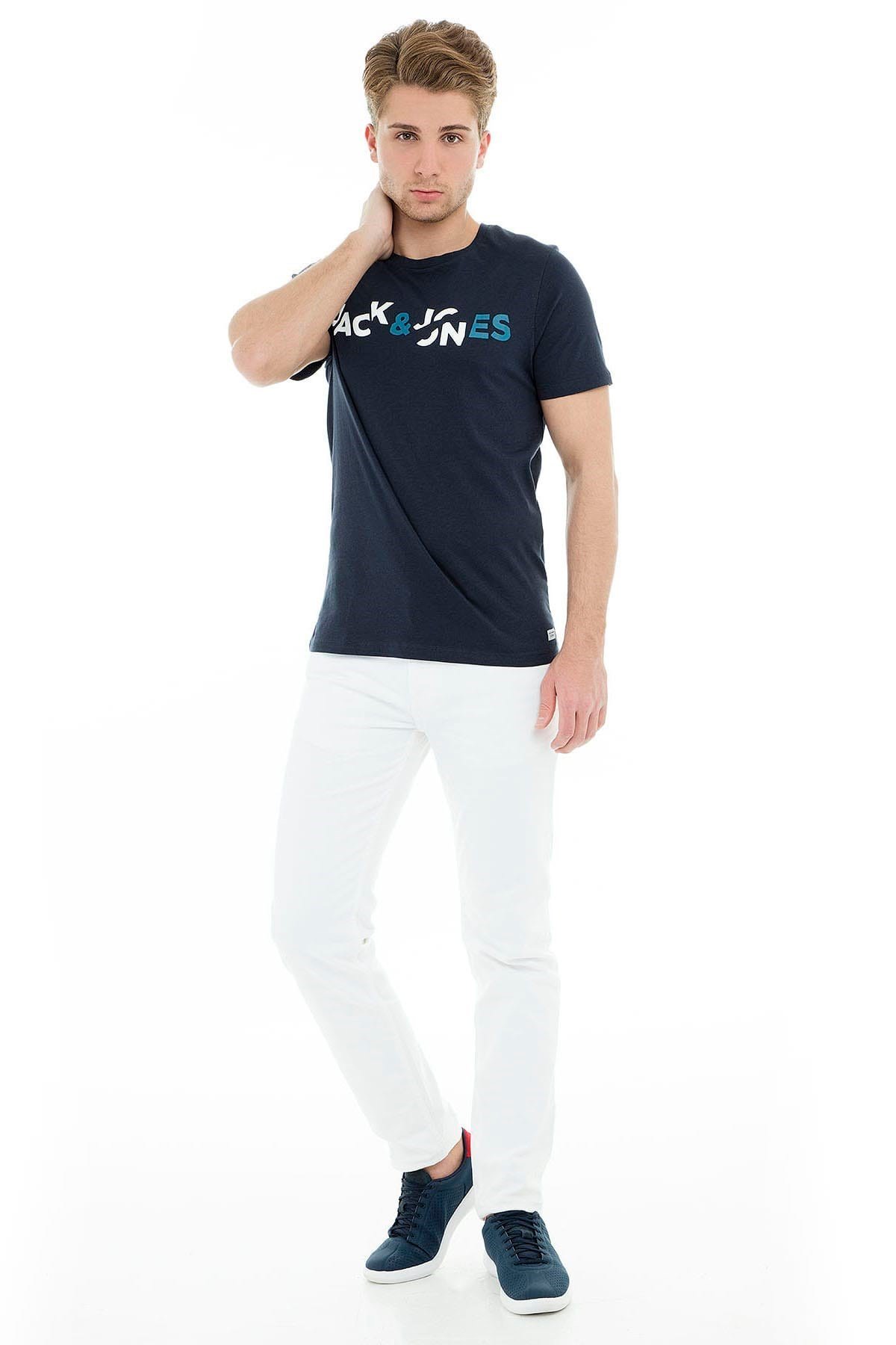 12149273Jack & Jones Jcoboost Tee Ss Crew Neck Erkek Tişört