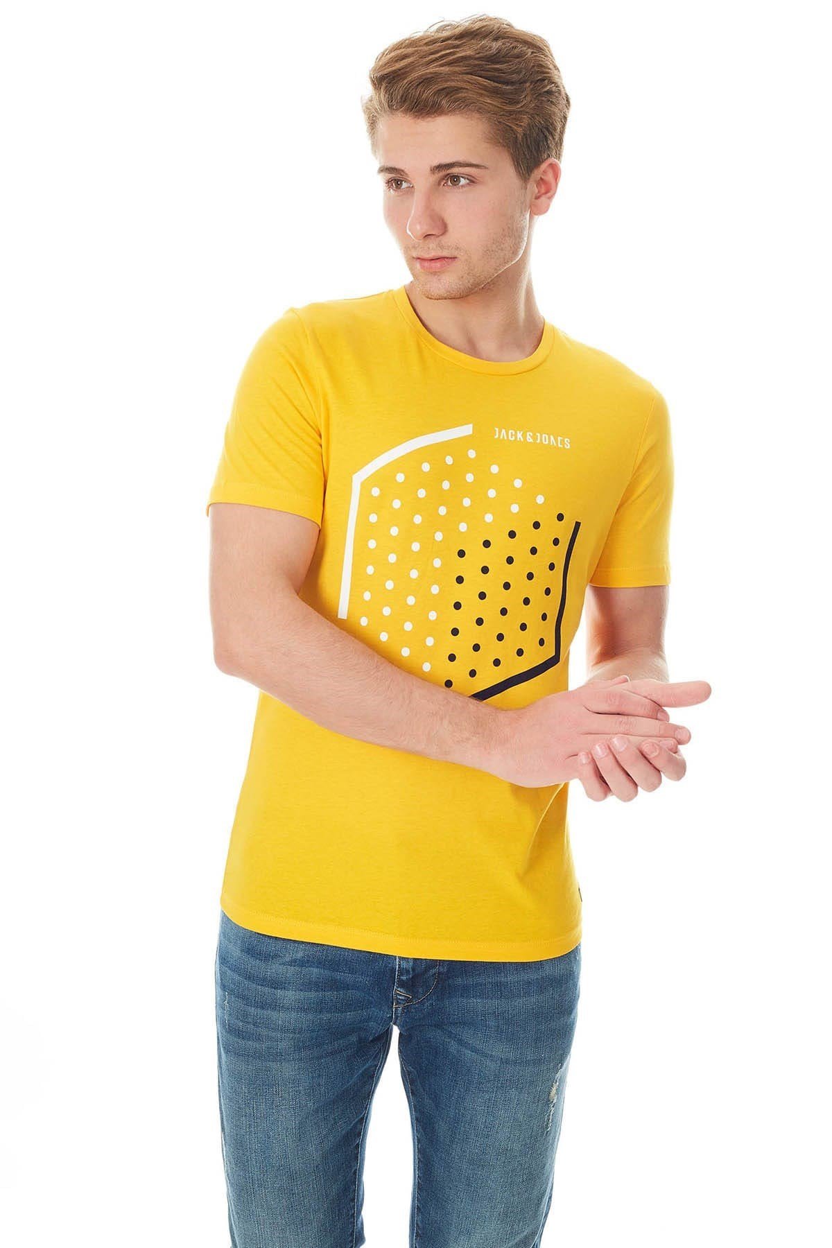 12149273Jack & Jones Jcoboost Tee Ss Crew Neck Erkek Tişört