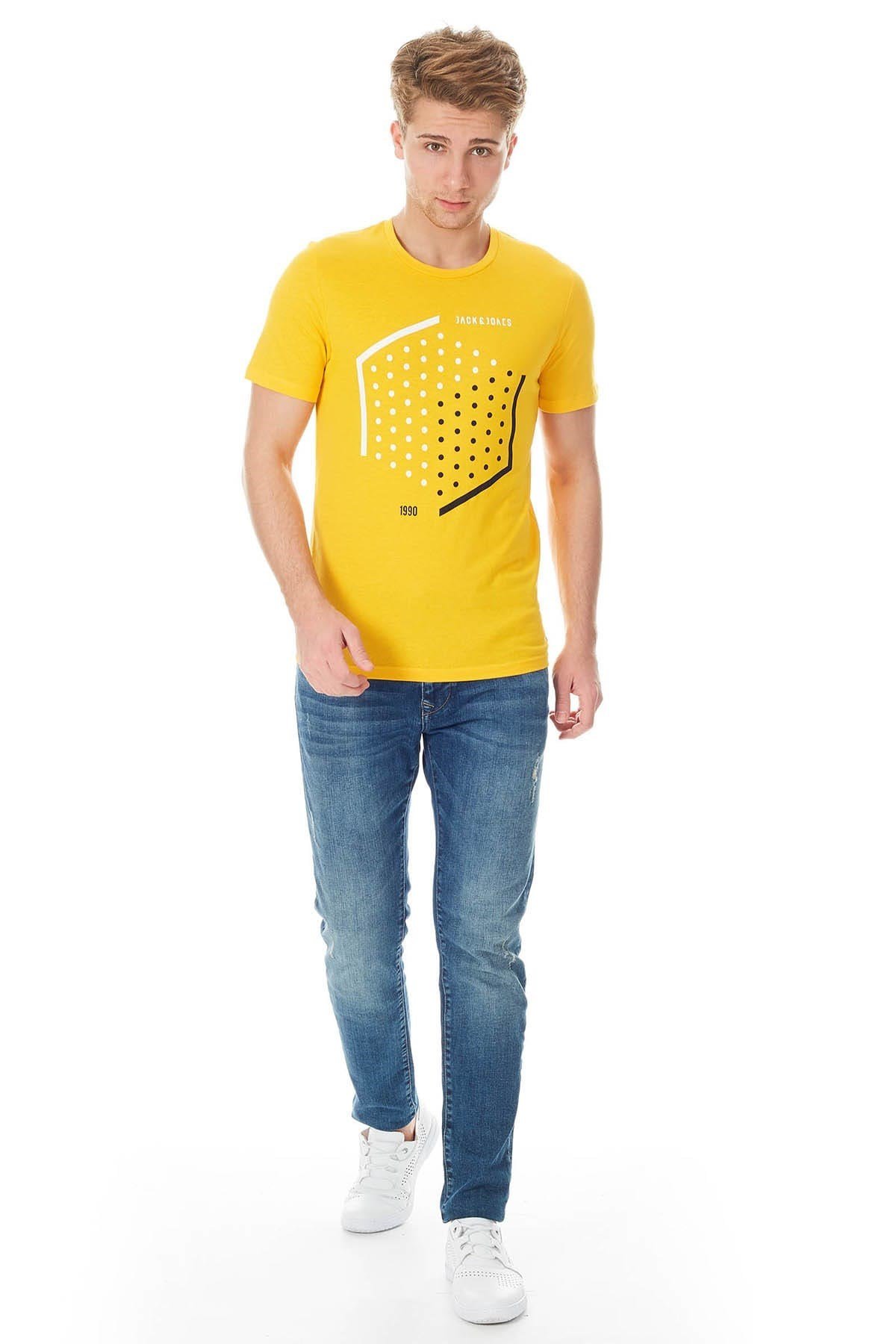 12149273Jack & Jones Jcoboost Tee Ss Crew Neck Erkek Tişört