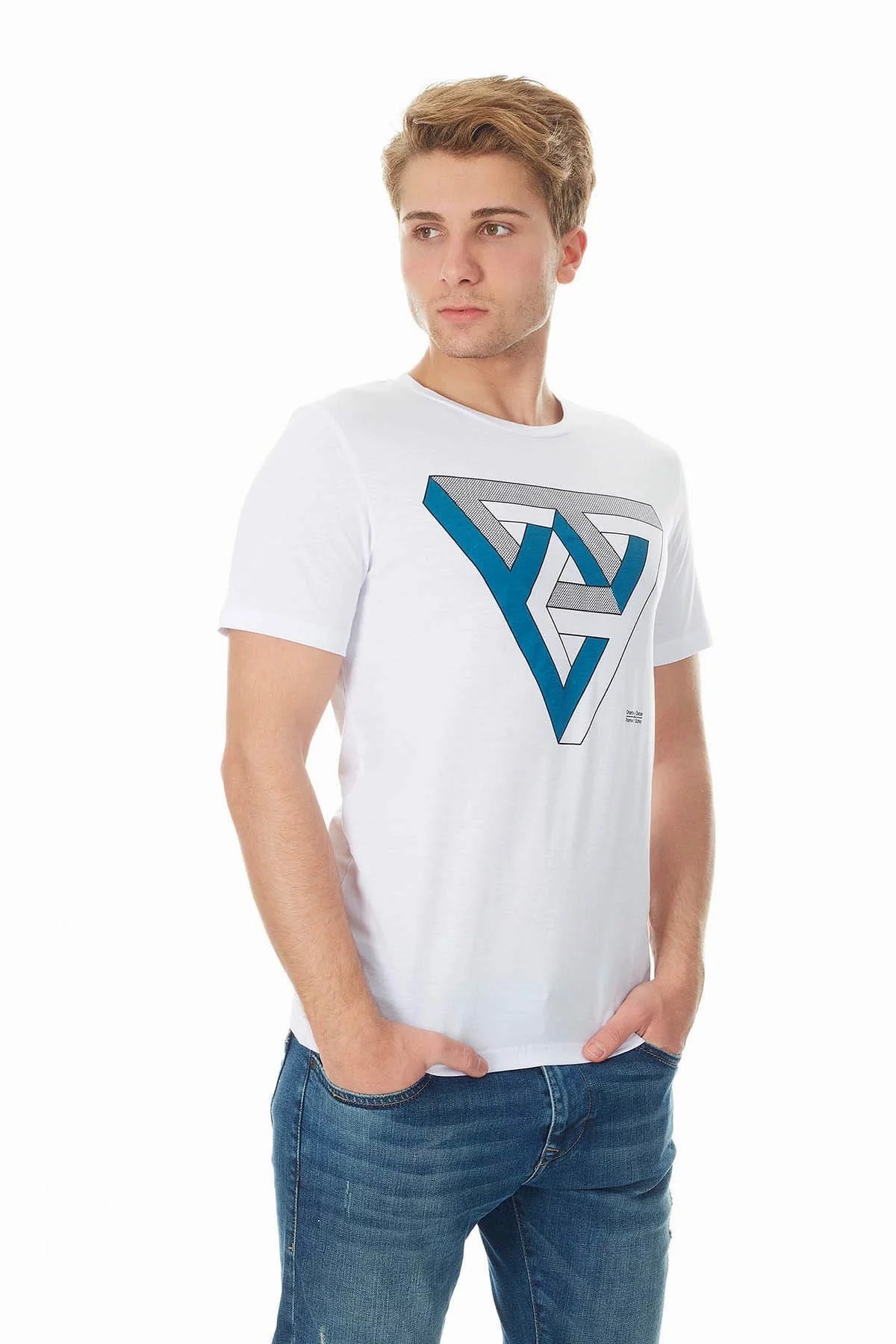 12149273Jack & Jones Jcoboost Tee Ss Crew Neck Erkek Tişört