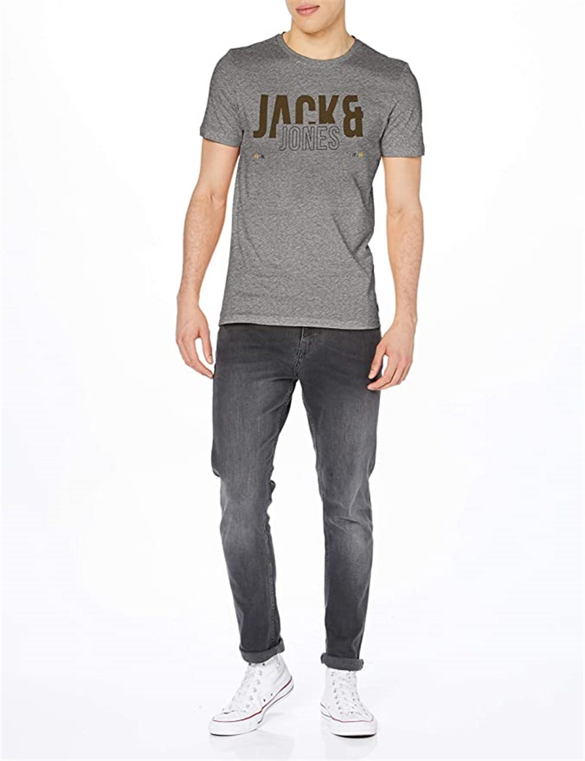 12149273Jack & Jones Jcoboost Tee Ss Crew Neck Erkek Tişört