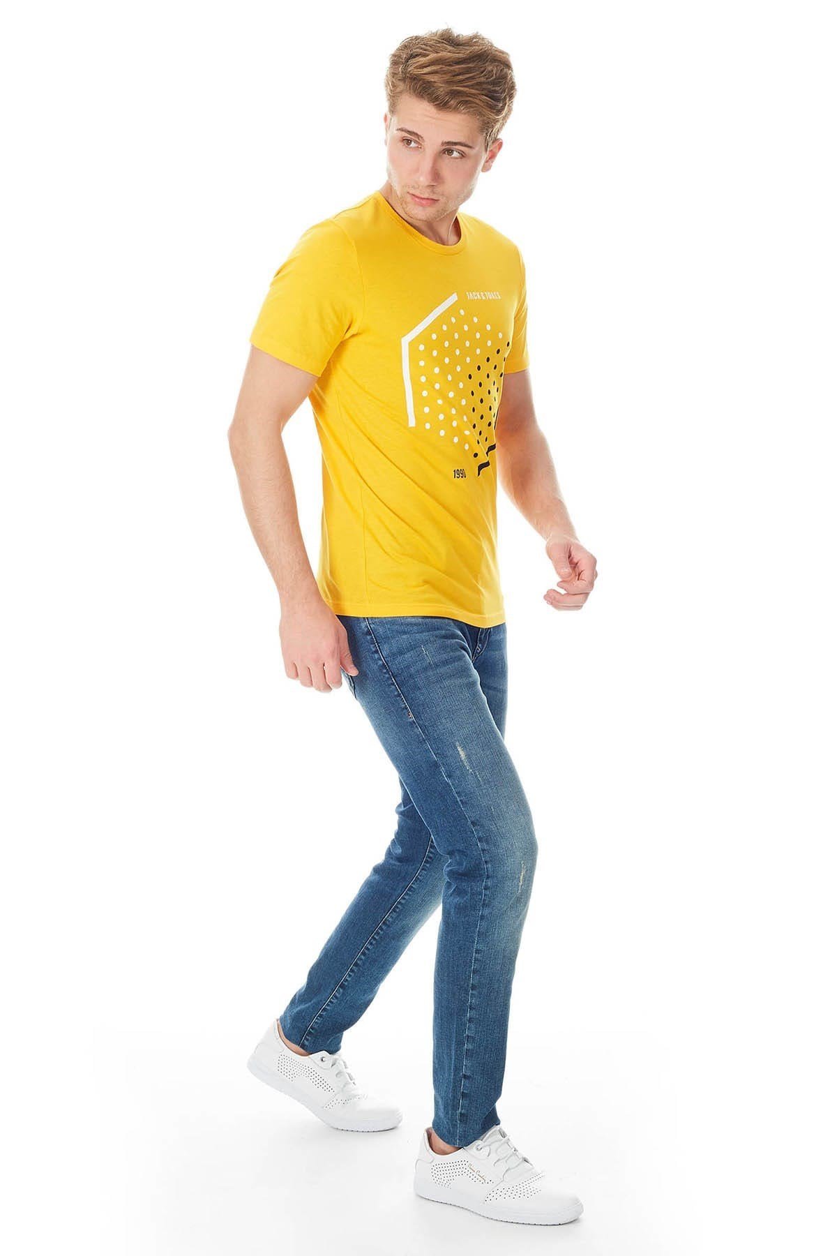 12149273Jack & Jones Jcoboost Tee Ss Crew Neck Erkek Tişört