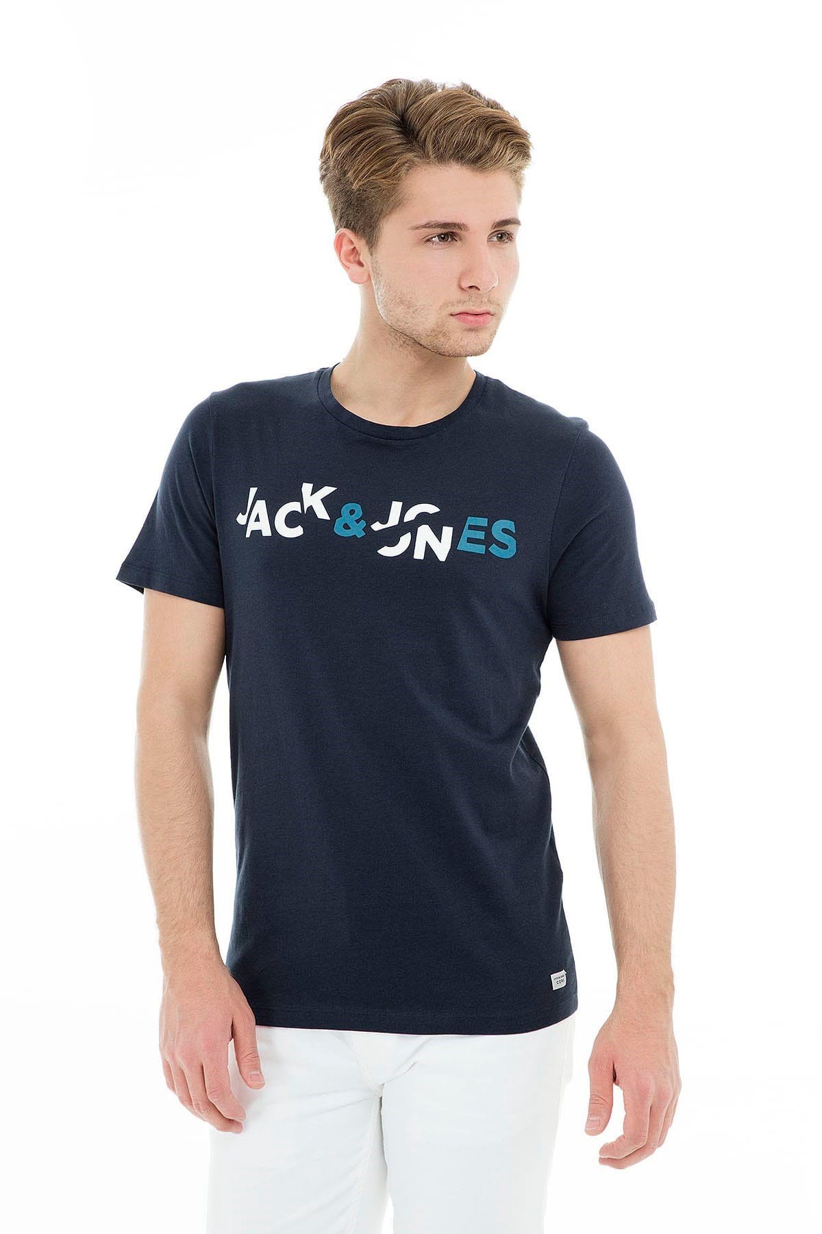 12149273Jack & Jones Jcoboost Tee Ss Crew Neck Erkek Tişört