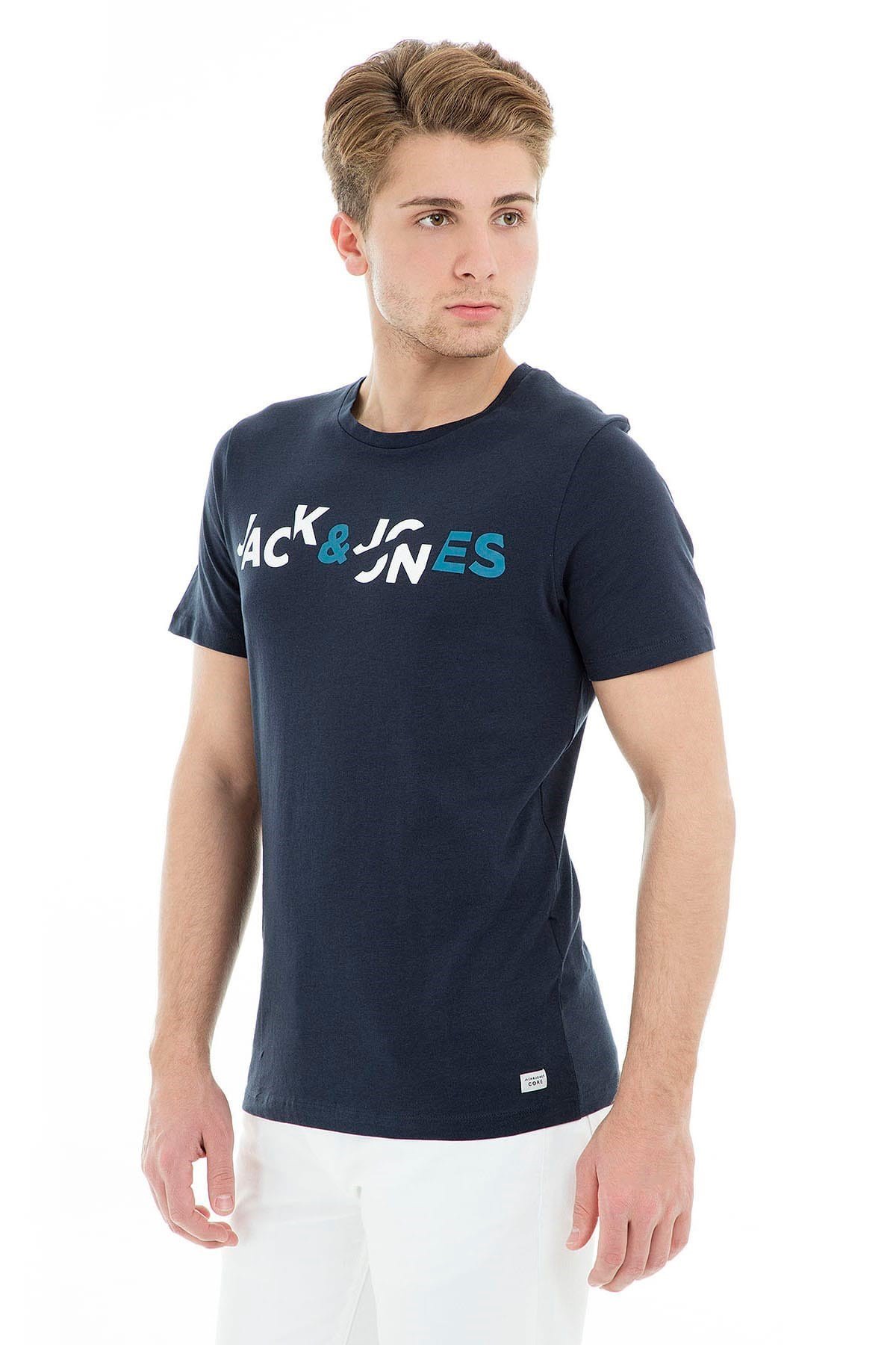 12149273Jack & Jones Jcoboost Tee Ss Crew Neck Erkek Tişört