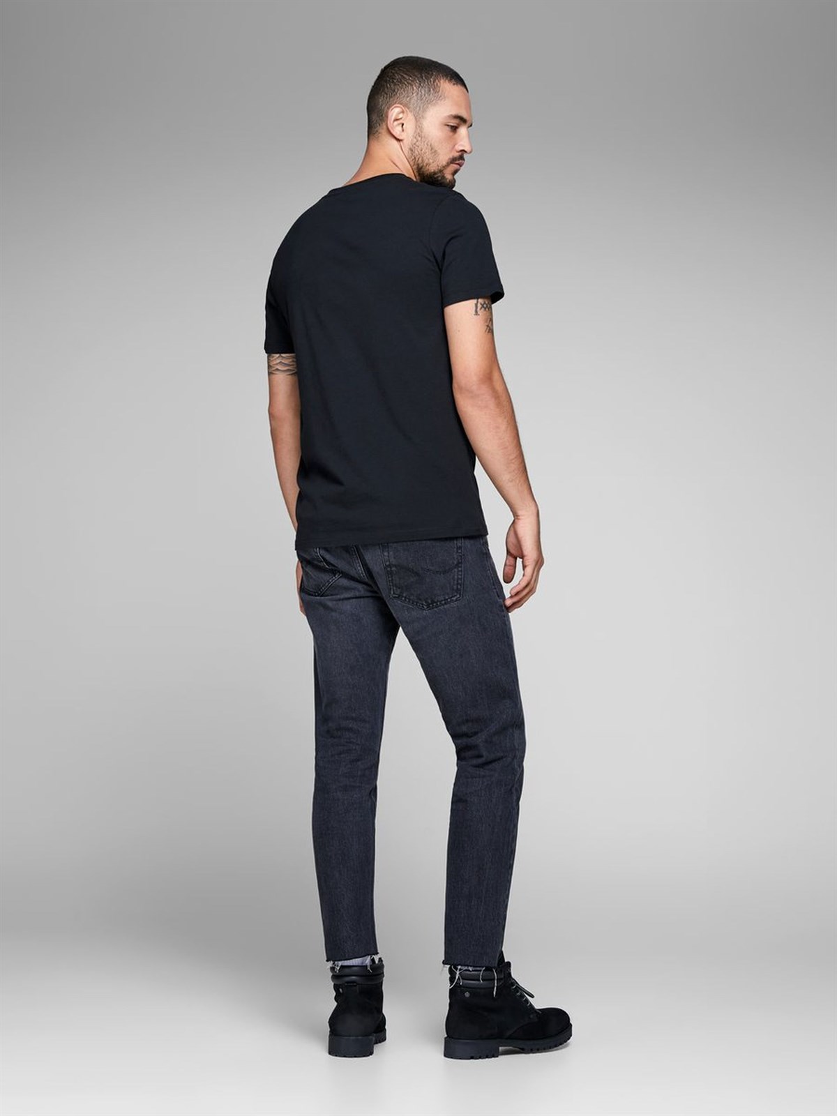 12135576NEBIMV3NEBIMV3|12135576|TapJACK & JONES JORNEWRAFFA TEE SS CREW NECK NOOS ERKEK T-SHIRT-Tap Shoe