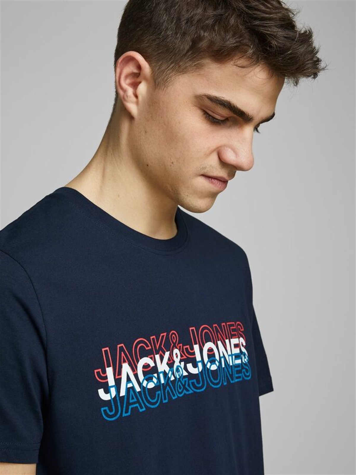 12171464Jack&Jones Jcoblane Tee SS Crew Neck Erkek T-Shirt-12171464