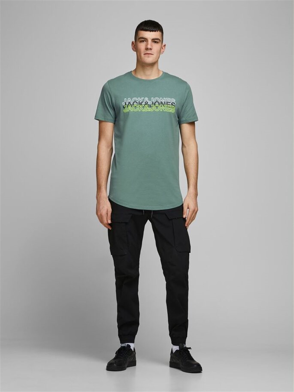 12171464Jack&Jones Jcoblane Tee SS Crew Neck Erkek T-Shirt-12171464
