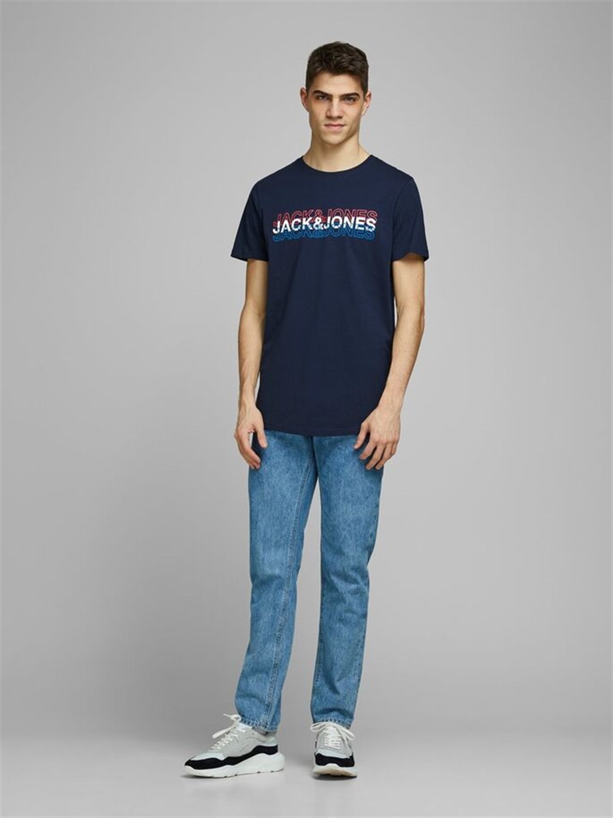 12171464Jack&Jones Jcoblane Tee SS Crew Neck Erkek T-Shirt-12171464