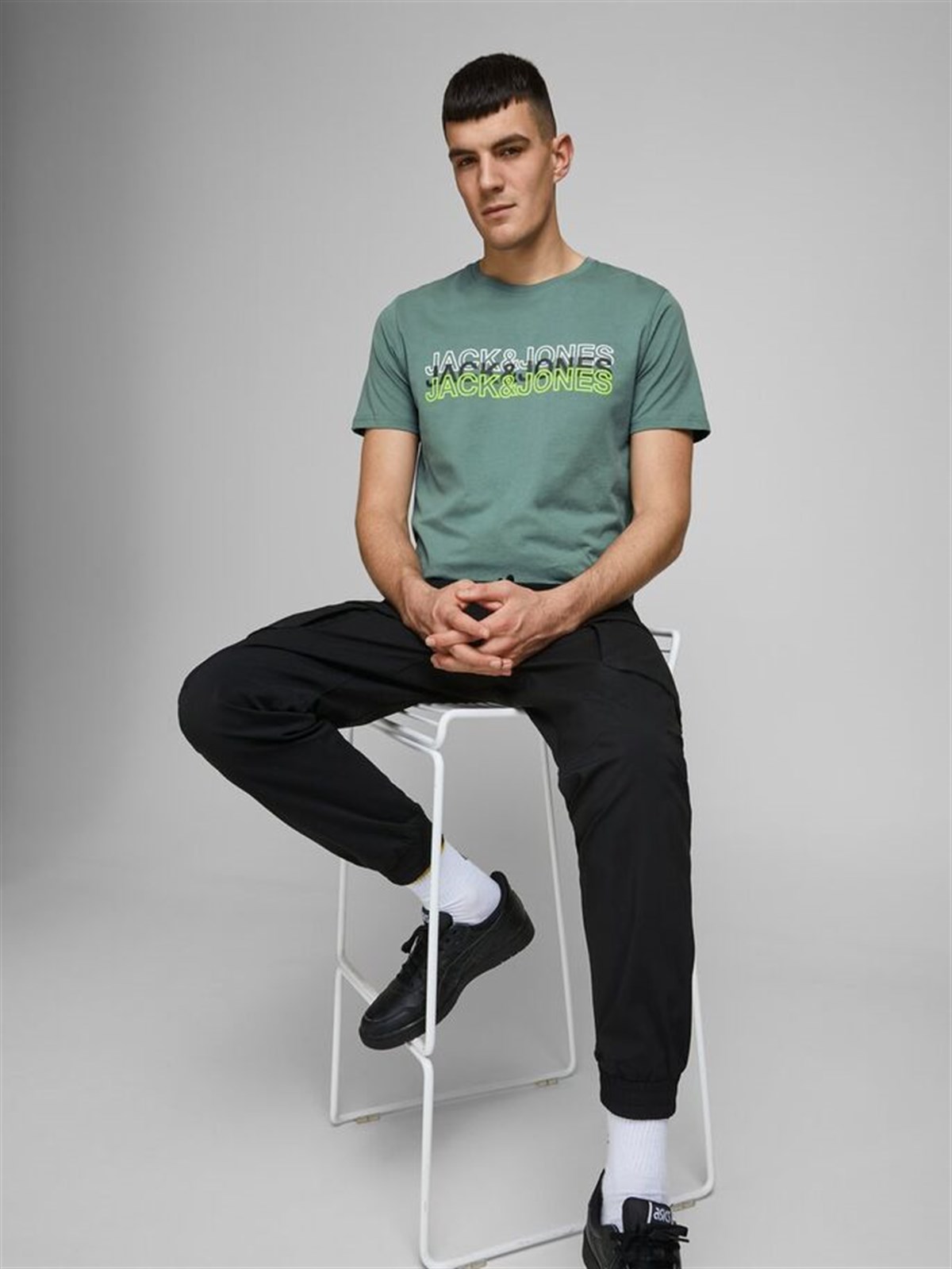12171464Jack&Jones Jcoblane Tee SS Crew Neck Erkek T-Shirt-12171464