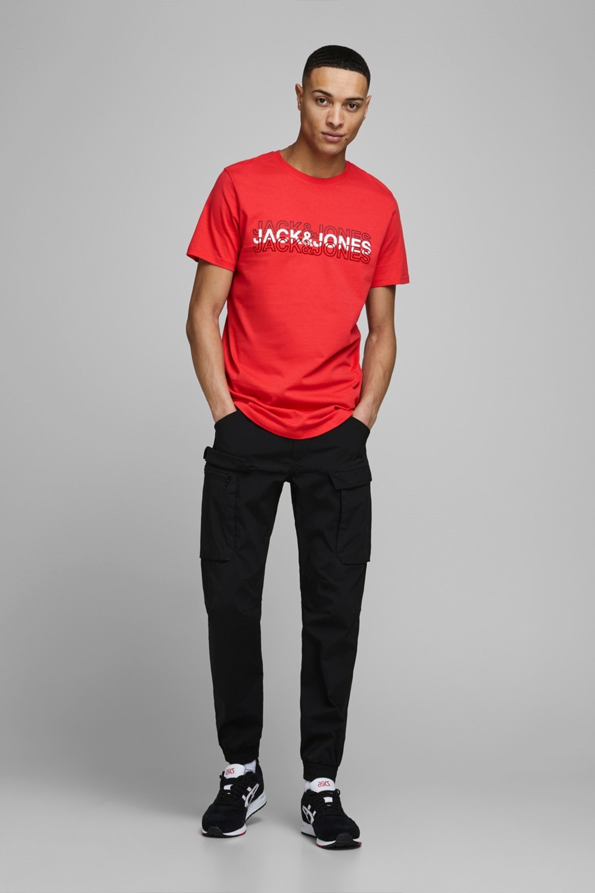 12171464Jack&Jones Jcoblane Tee SS Crew Neck Erkek T-Shirt-12171464
