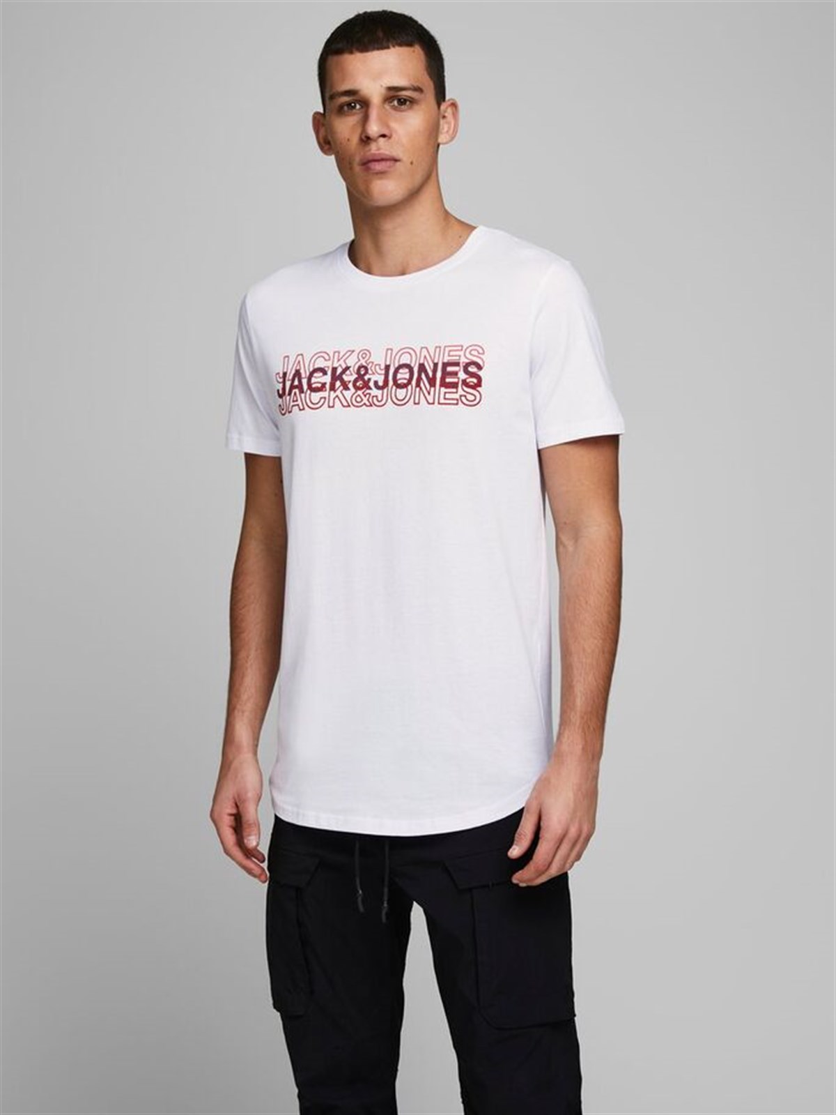 12171464Jack&Jones Jcoblane Tee SS Crew Neck Erkek T-Shirt-12171464