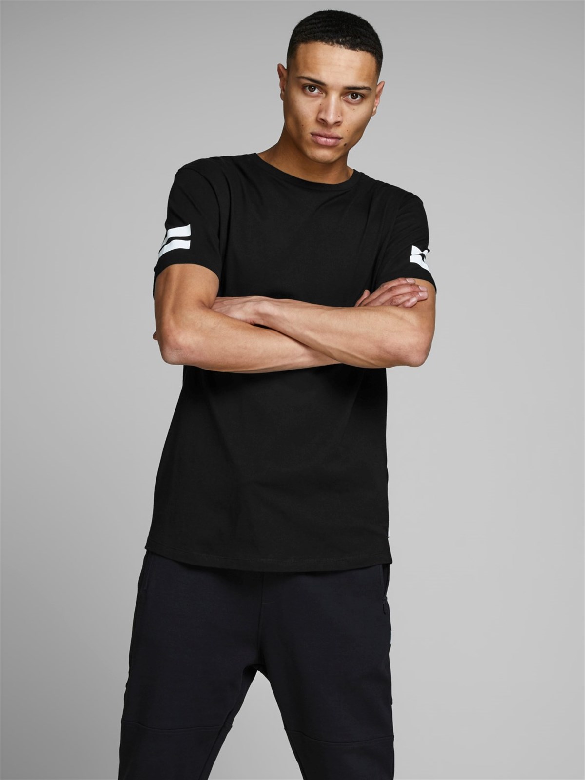 12116021Jack&Jones Jcoboro Tee SS Crew Neck Noos Erkek T-Shirt-12116021