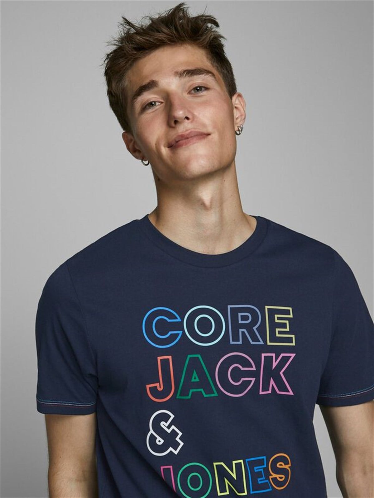 12171360Jack&Jones Jcojacob Tee SS Crew Neck Erkek Tişört - 12171375