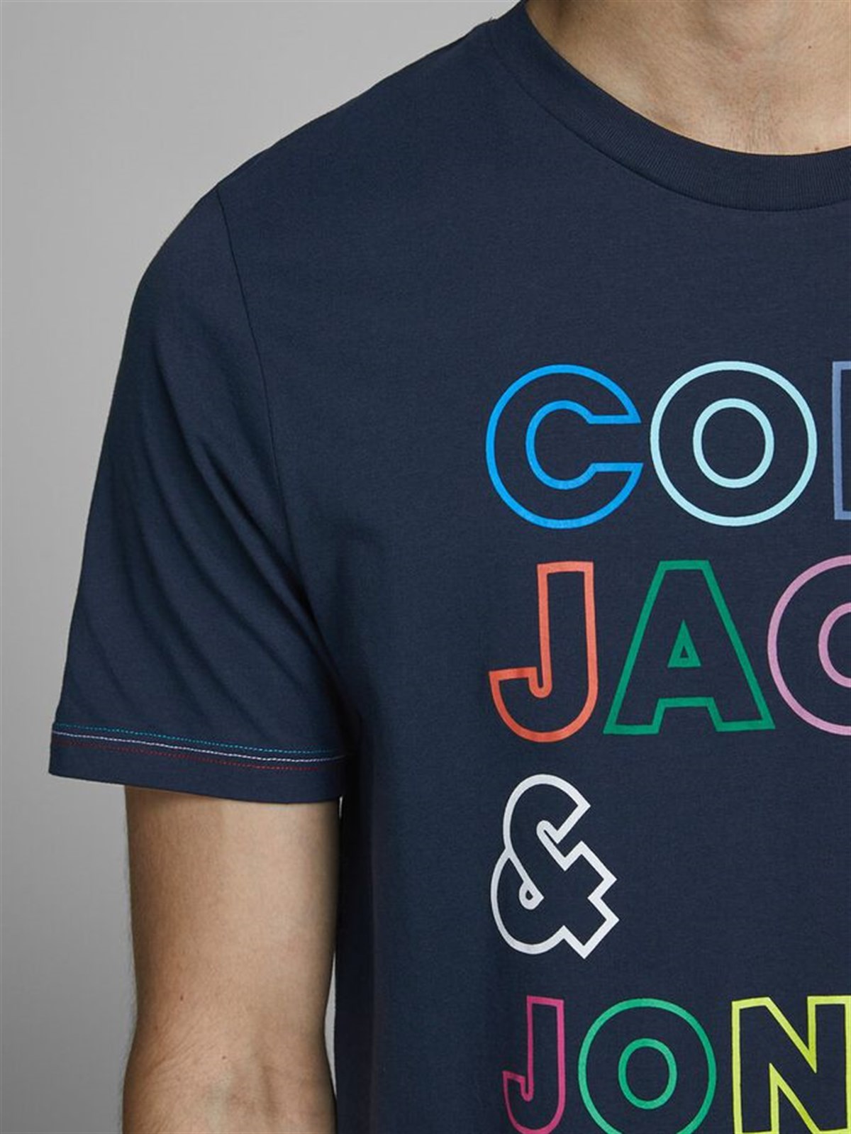 12171360Jack&Jones Jcojacob Tee SS Crew Neck Erkek Tişört - 12171375