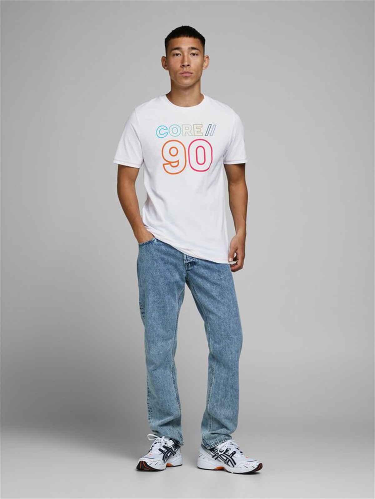 12171360Jack&Jones Jcojacob Tee SS Crew Neck Erkek Tişört - 12171375