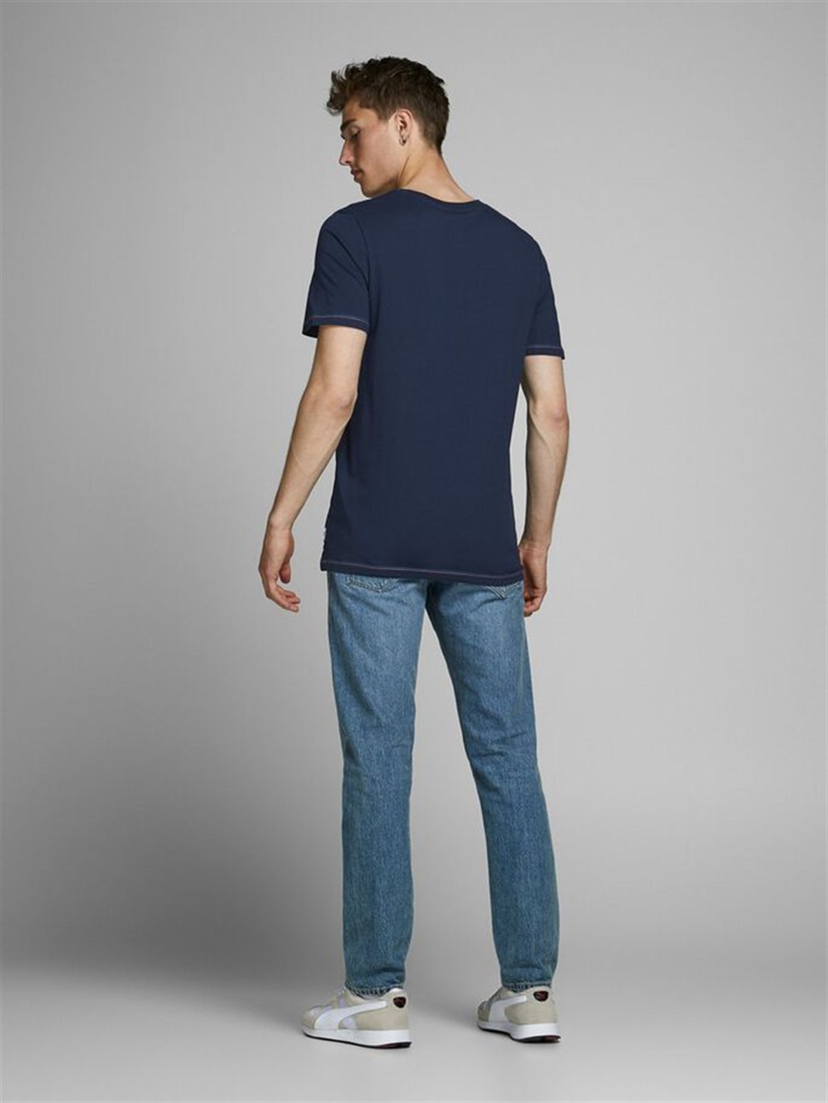 12171360Jack&Jones Jcojacob Tee SS Crew Neck Erkek Tişört - 12171375