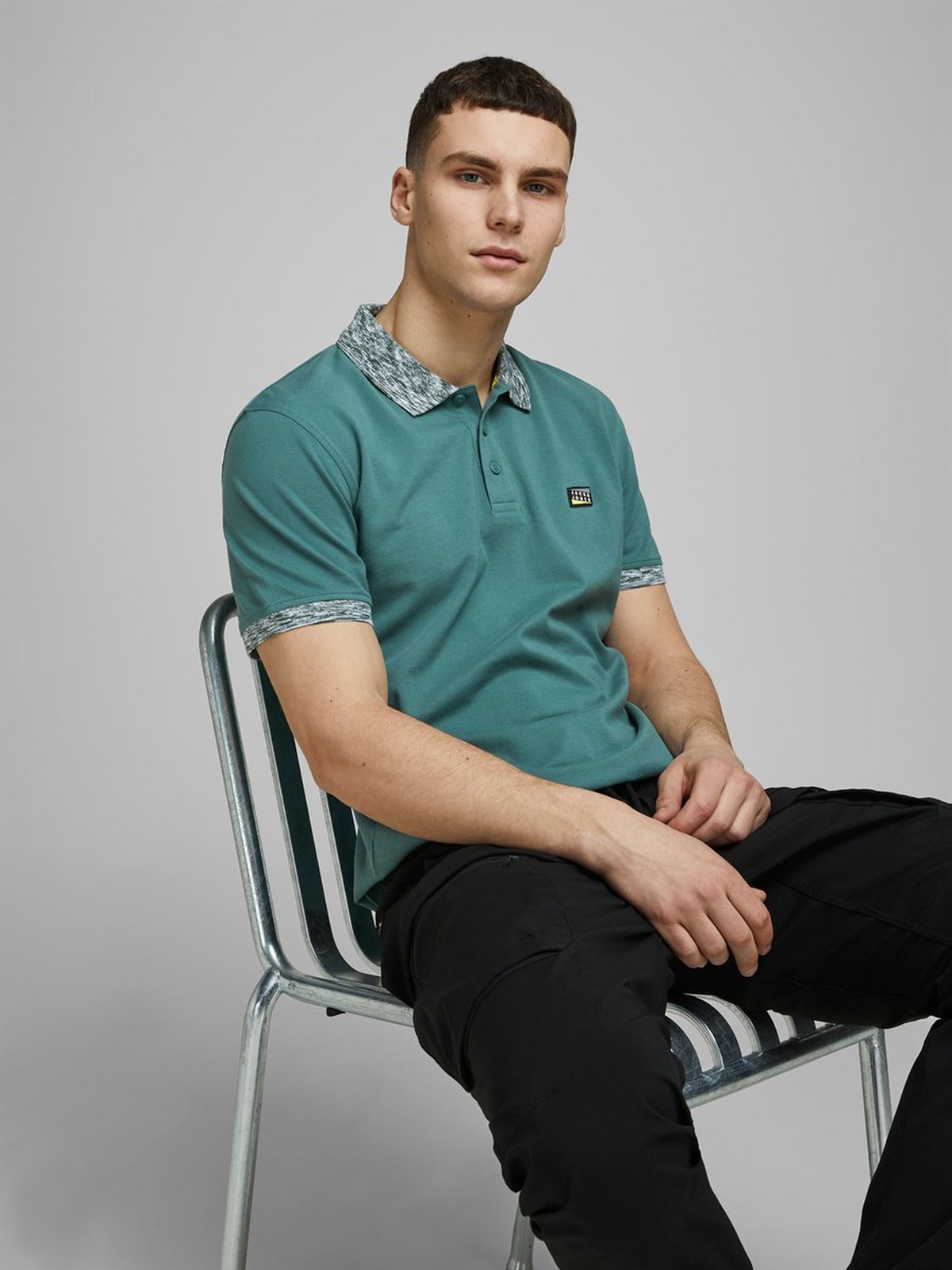 12171398Jack&Jones Jcomoose Erkek Polo Tişört