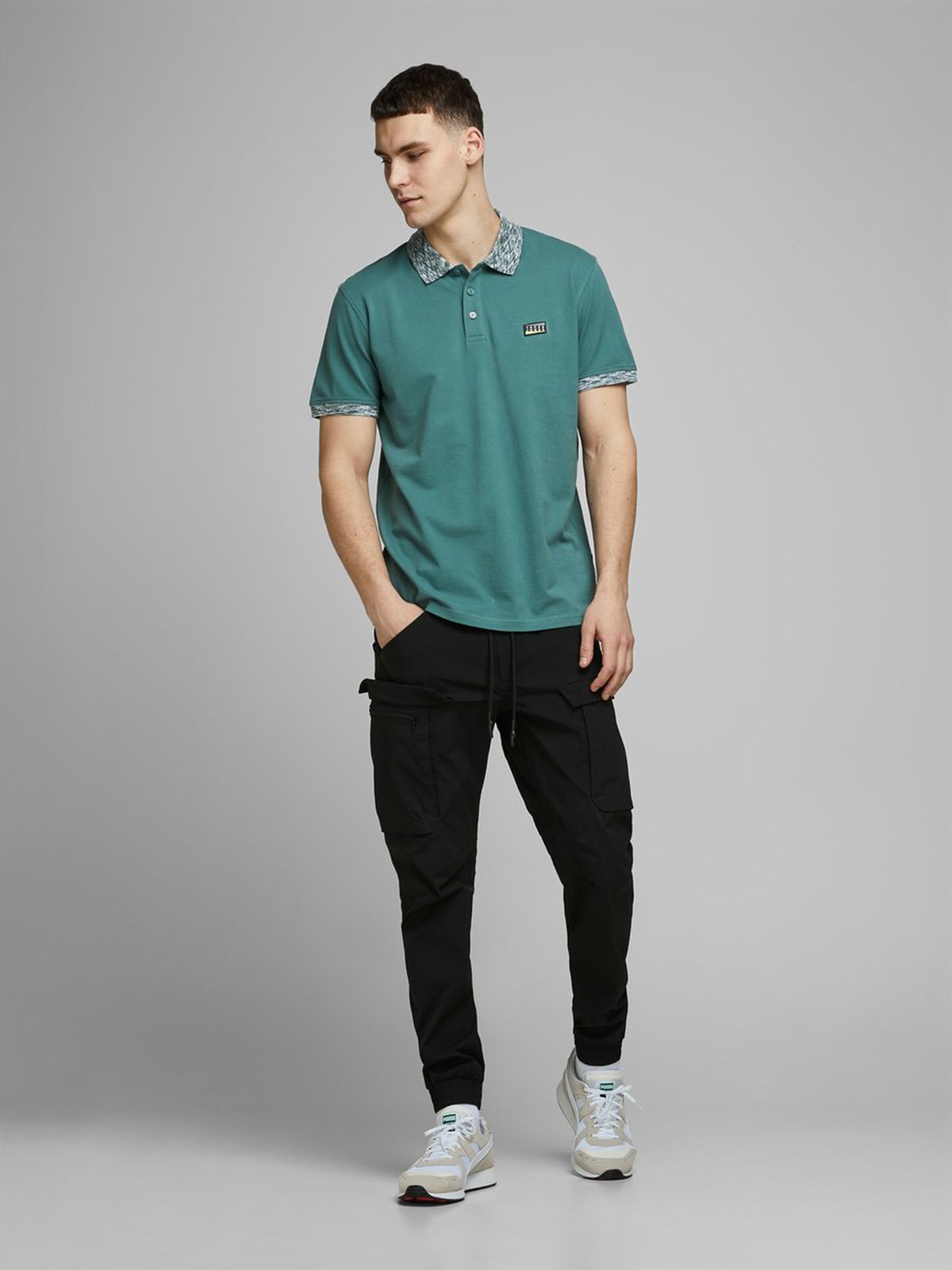 12171398Jack&Jones Jcomoose Erkek Polo Tişört