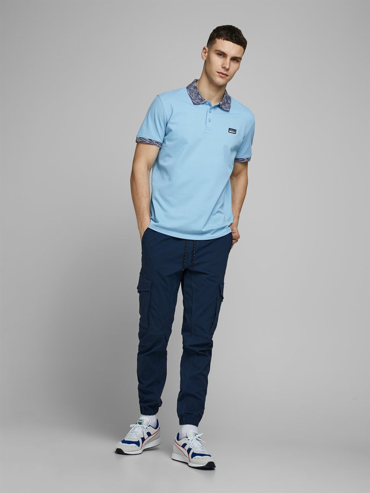12171398Jack&Jones Jcomoose Erkek Polo Tişört