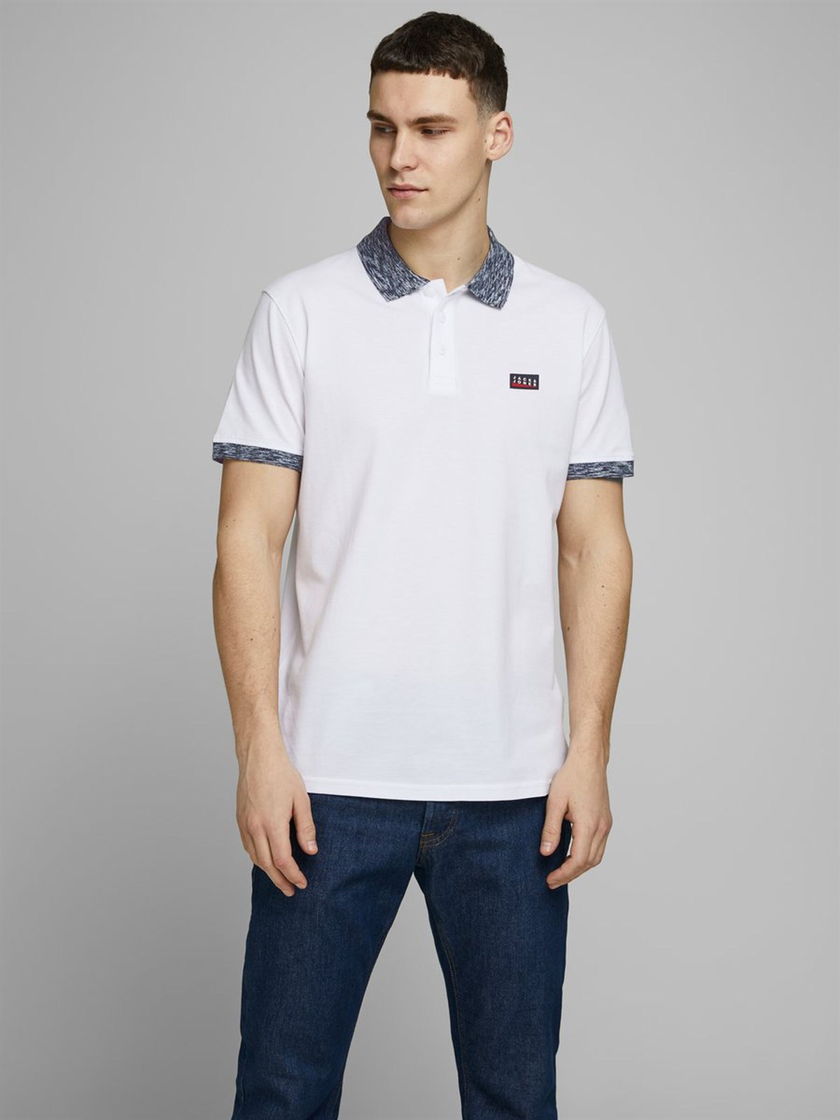 12171398Jack&Jones Jcomoose Erkek Polo Tişört