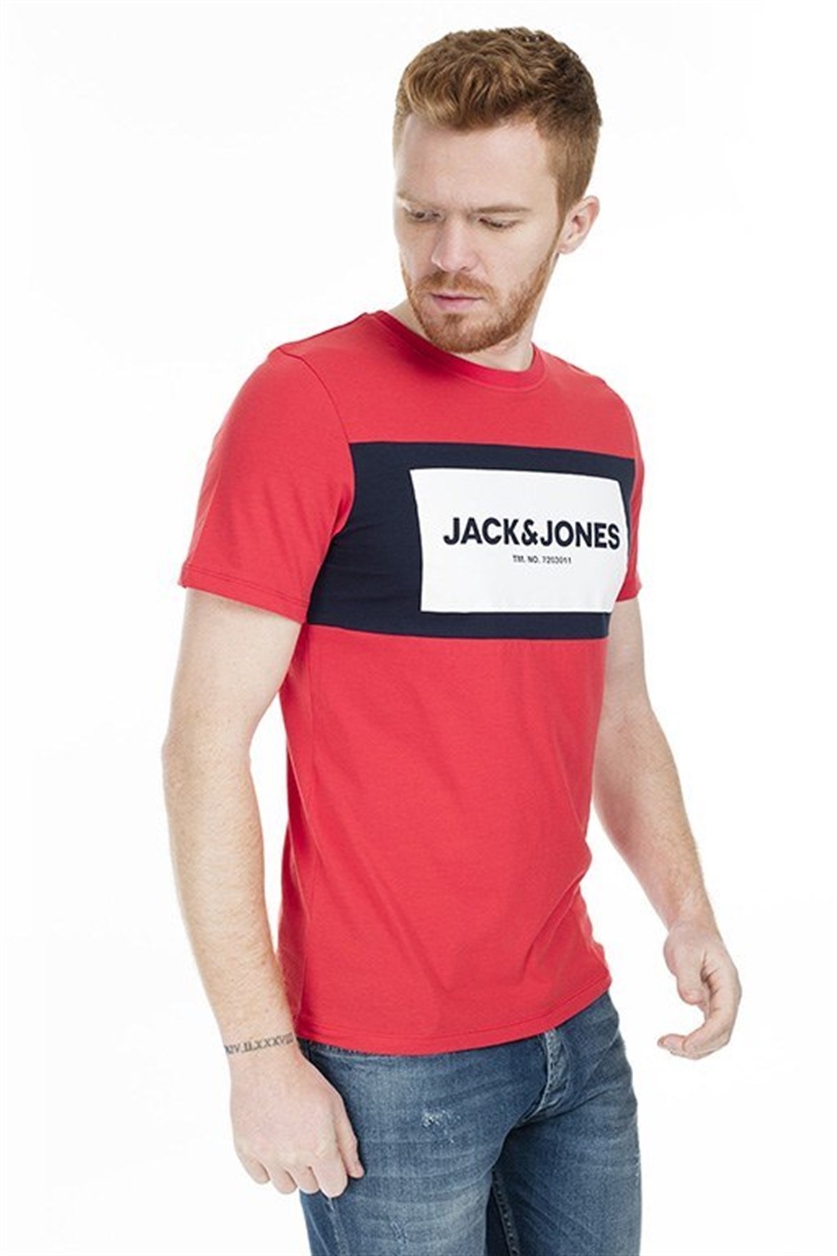 12172222Jack&Jones Jcoraba Tee SS Crew Neck Fst Erkek Tişört