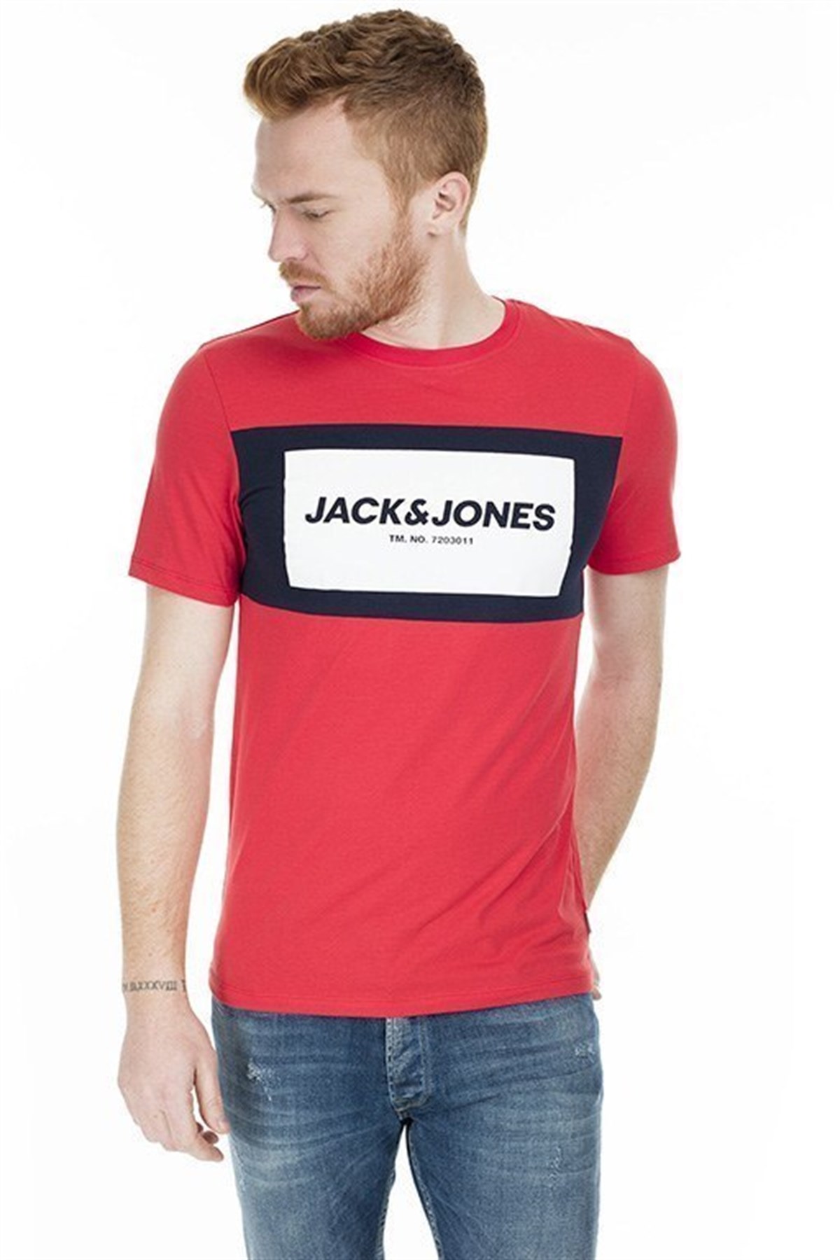 12172222Jack&Jones Jcoraba Tee SS Crew Neck Fst Erkek Tişört