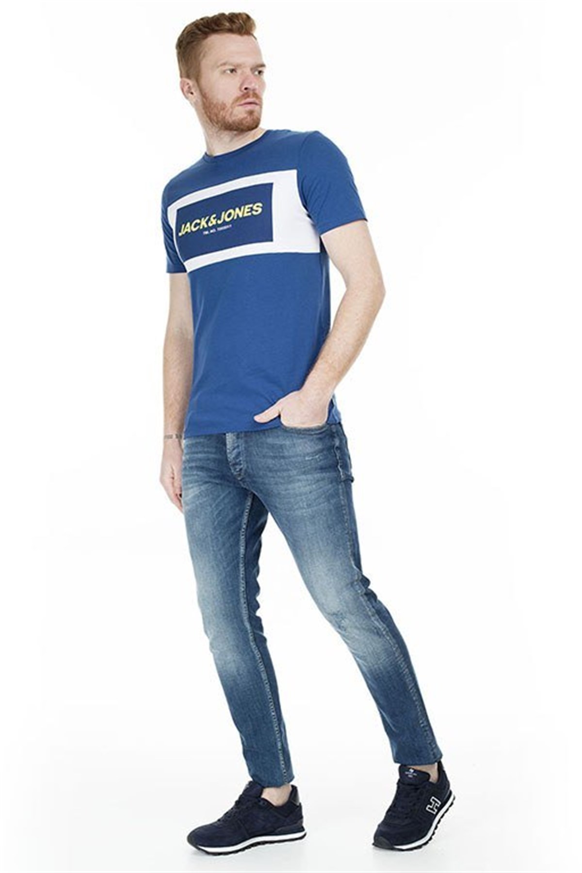 12172222Jack&Jones Jcoraba Tee SS Crew Neck Fst Erkek Tişört
