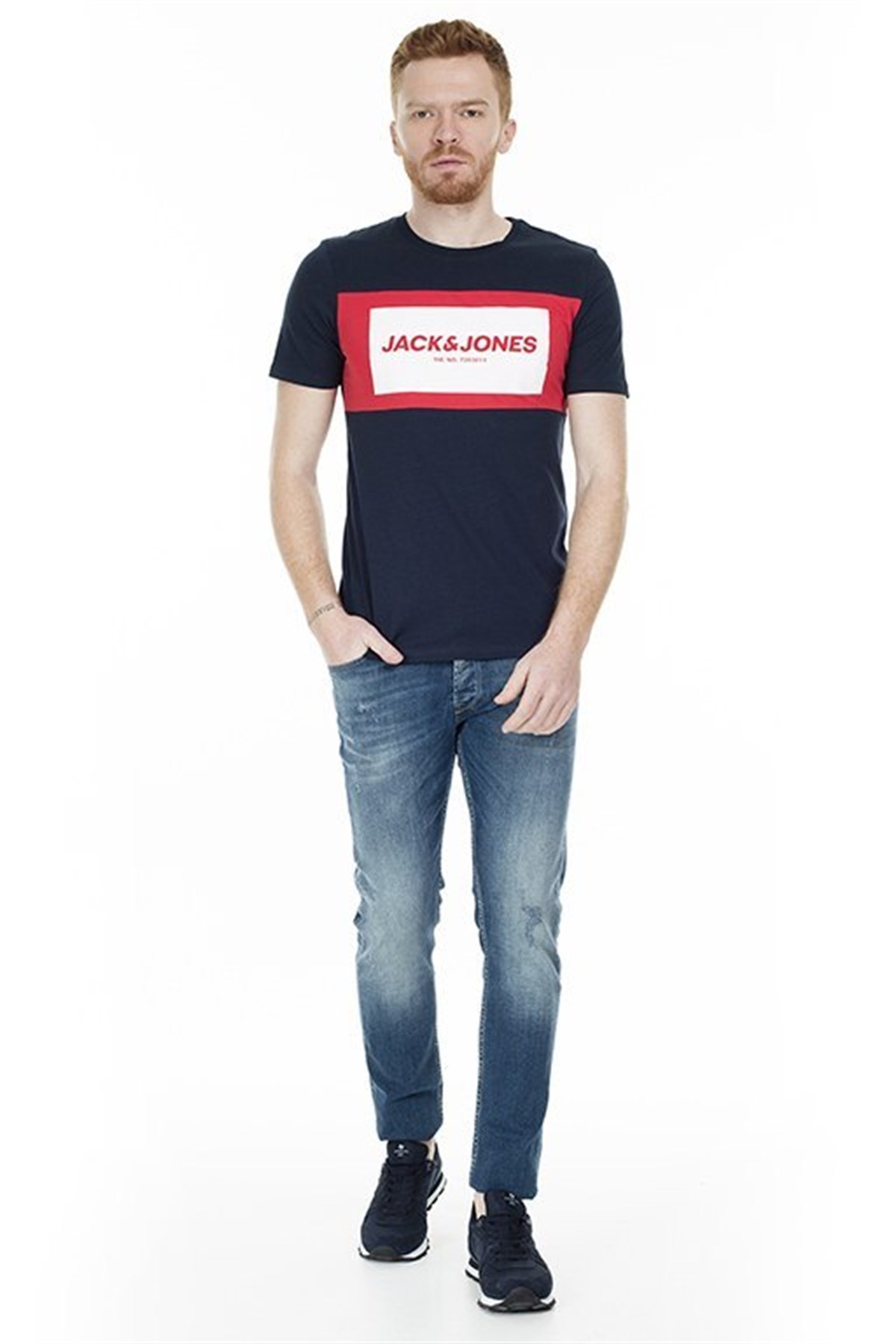 12172222Jack&Jones Jcoraba Tee SS Crew Neck Fst Erkek Tişört