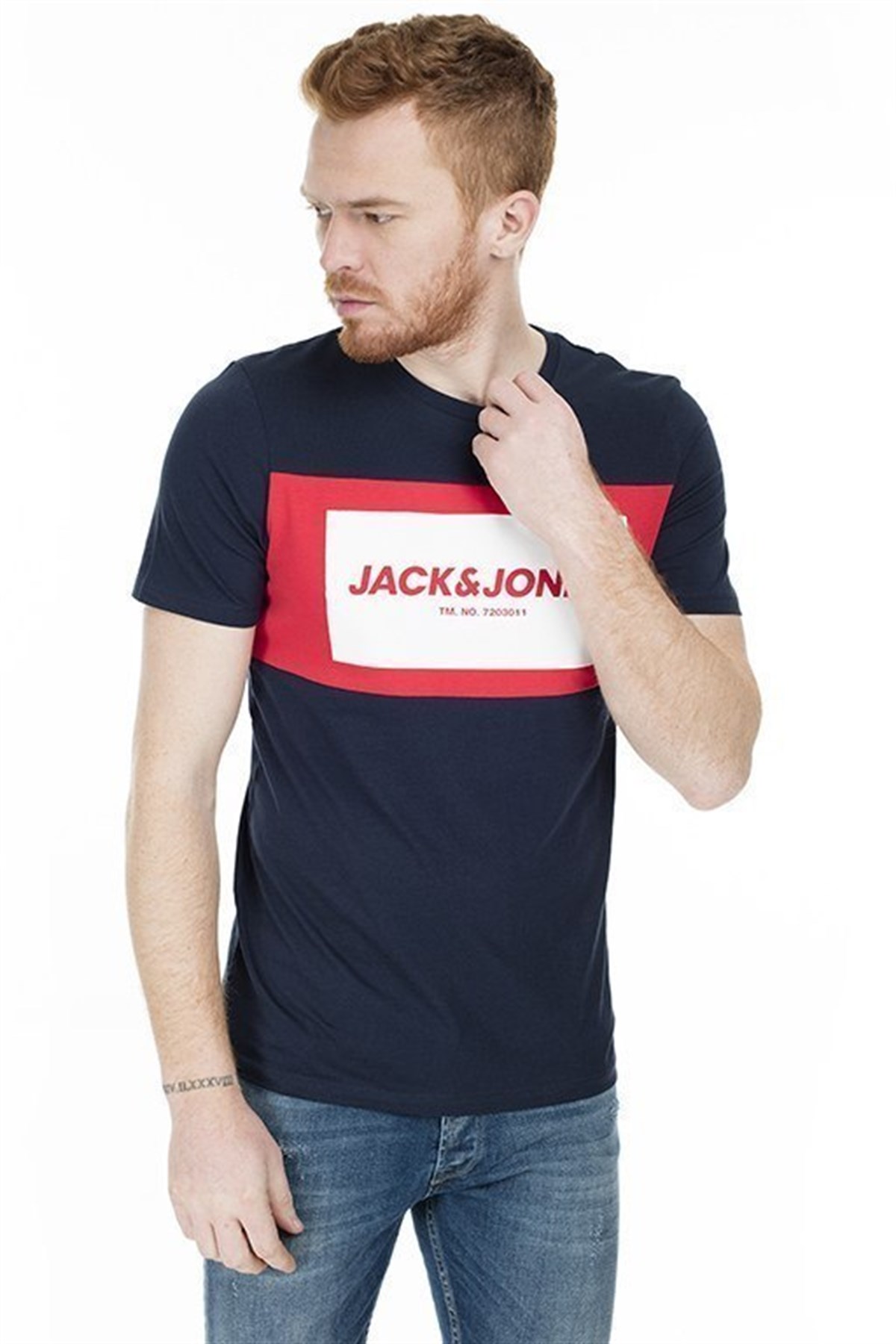 12172222Jack&Jones Jcoraba Tee SS Crew Neck Fst Erkek Tişört