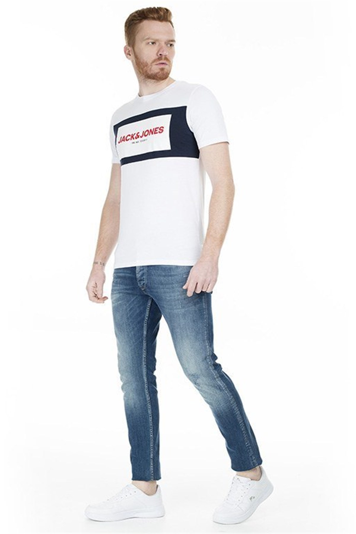 12172222Jack&Jones Jcoraba Tee SS Crew Neck Fst Erkek Tişört