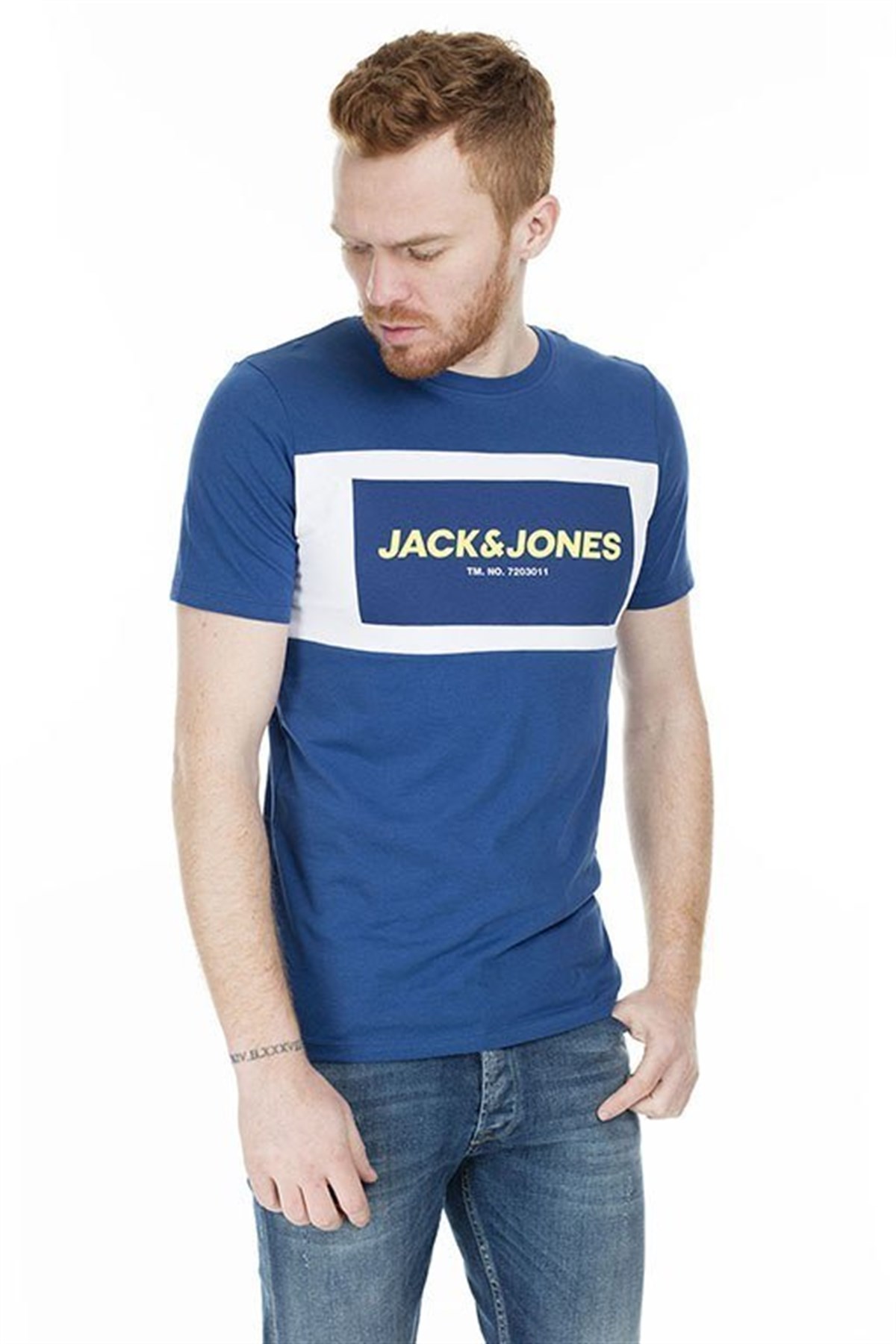 12172222Jack&Jones Jcoraba Tee SS Crew Neck Fst Erkek Tişört